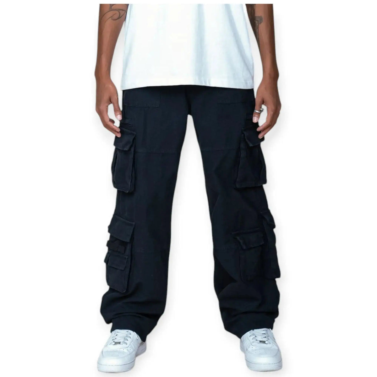 Asapmode Stacked Canvas Wide-Leg Pants asapmode Stacked Canvas 
