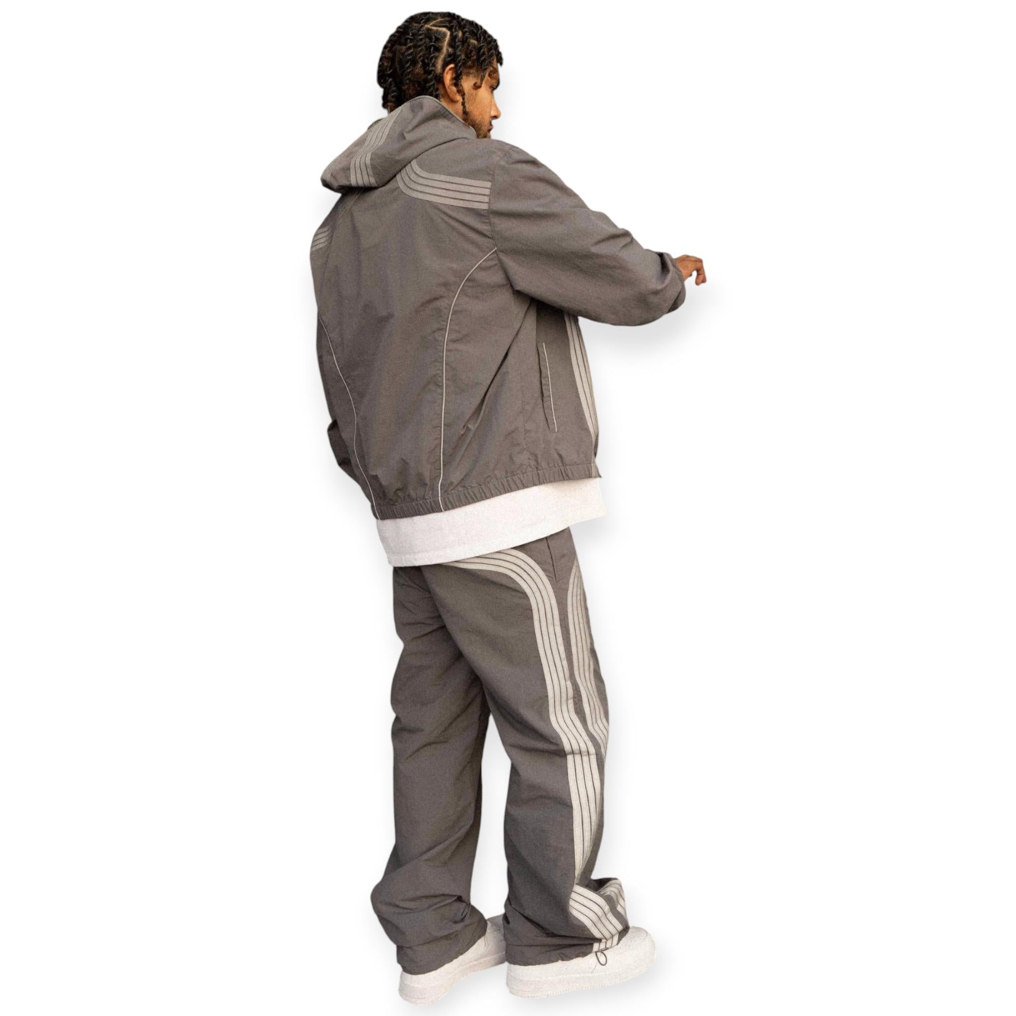 EPTM Pants Men Freeway Baggy Nylon Wide Leg (Grey)