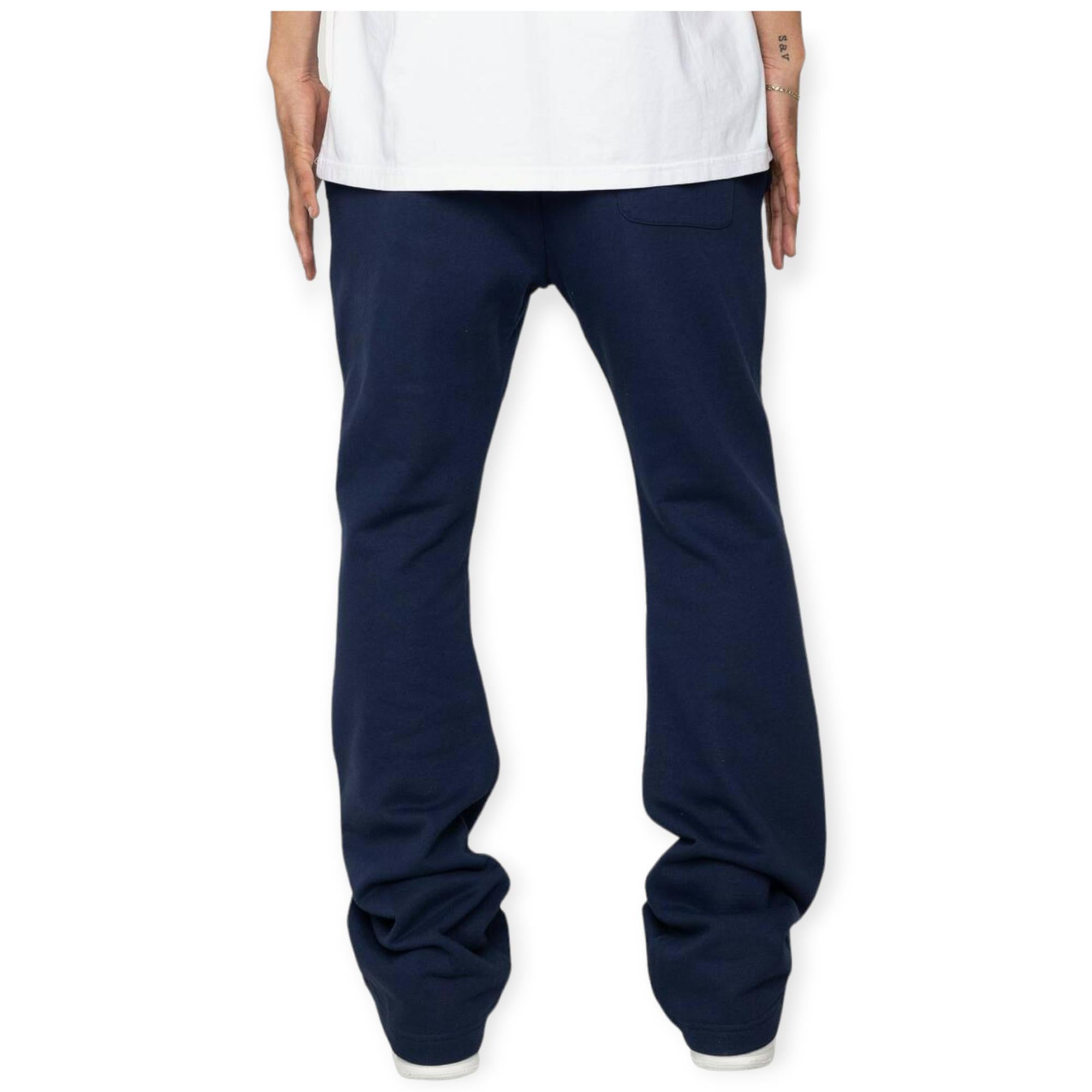 EPTM RUCHED FLARE PANTS-DENIM BLUE – EPTM.