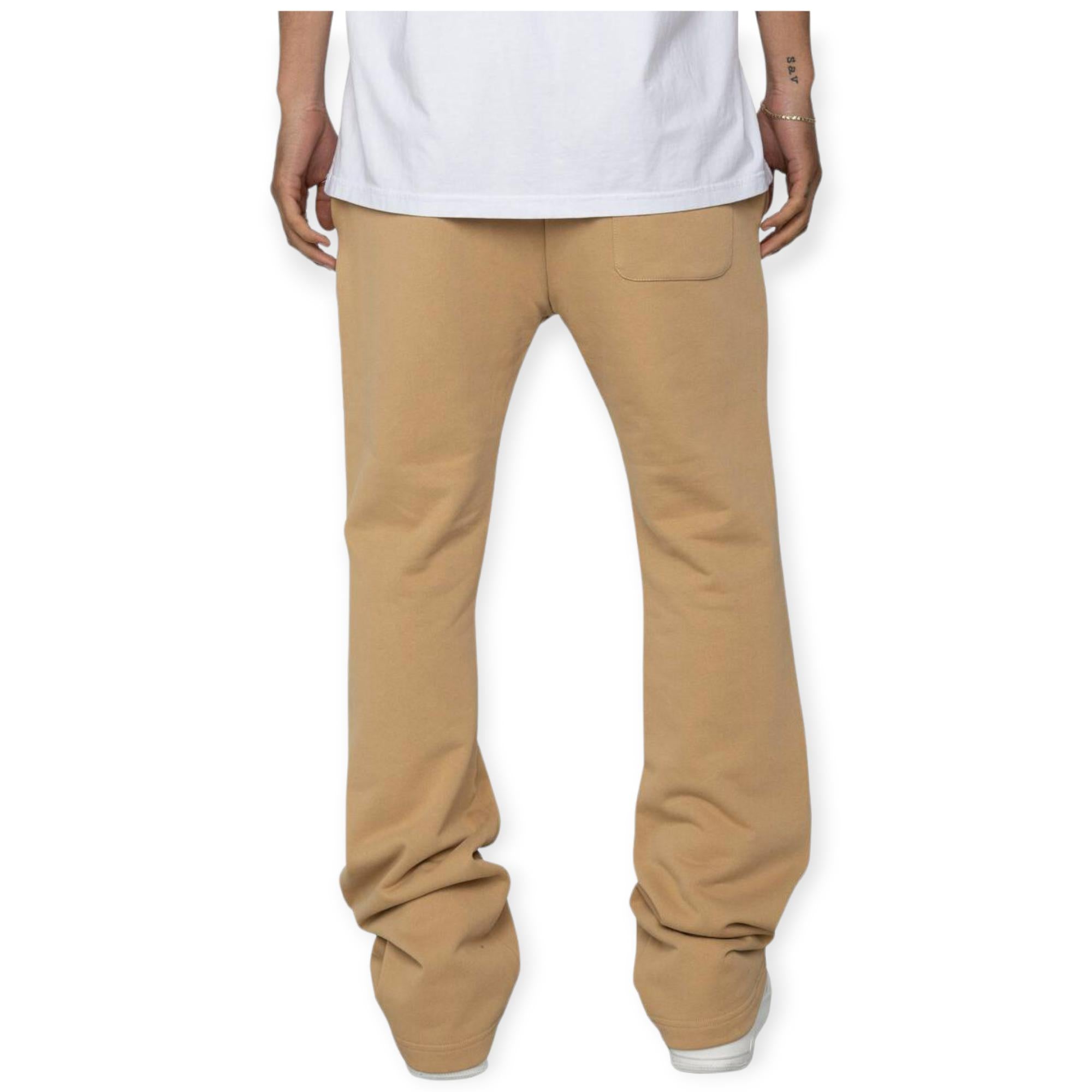 EPTM Men French Terry Flare Pants (Tan)