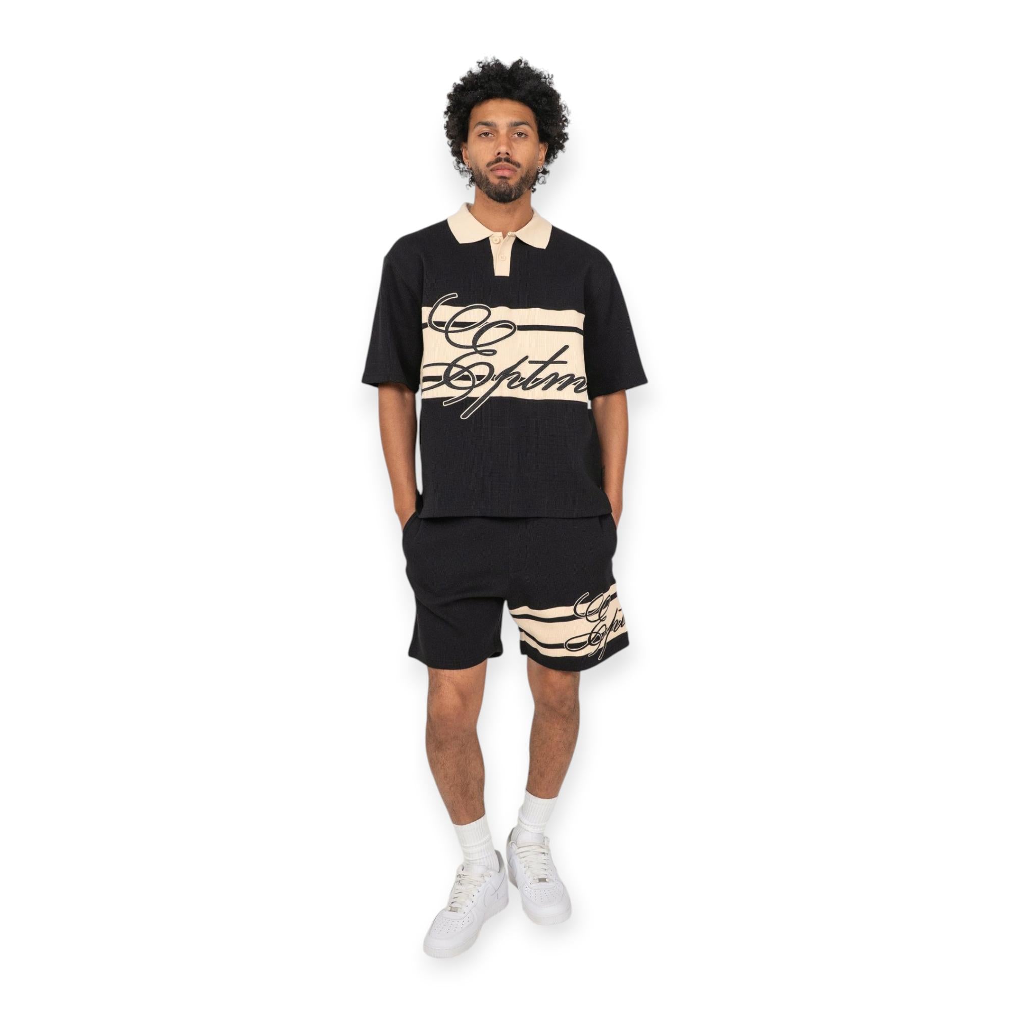 EPTM Men Kora Polo Tee Black Cream