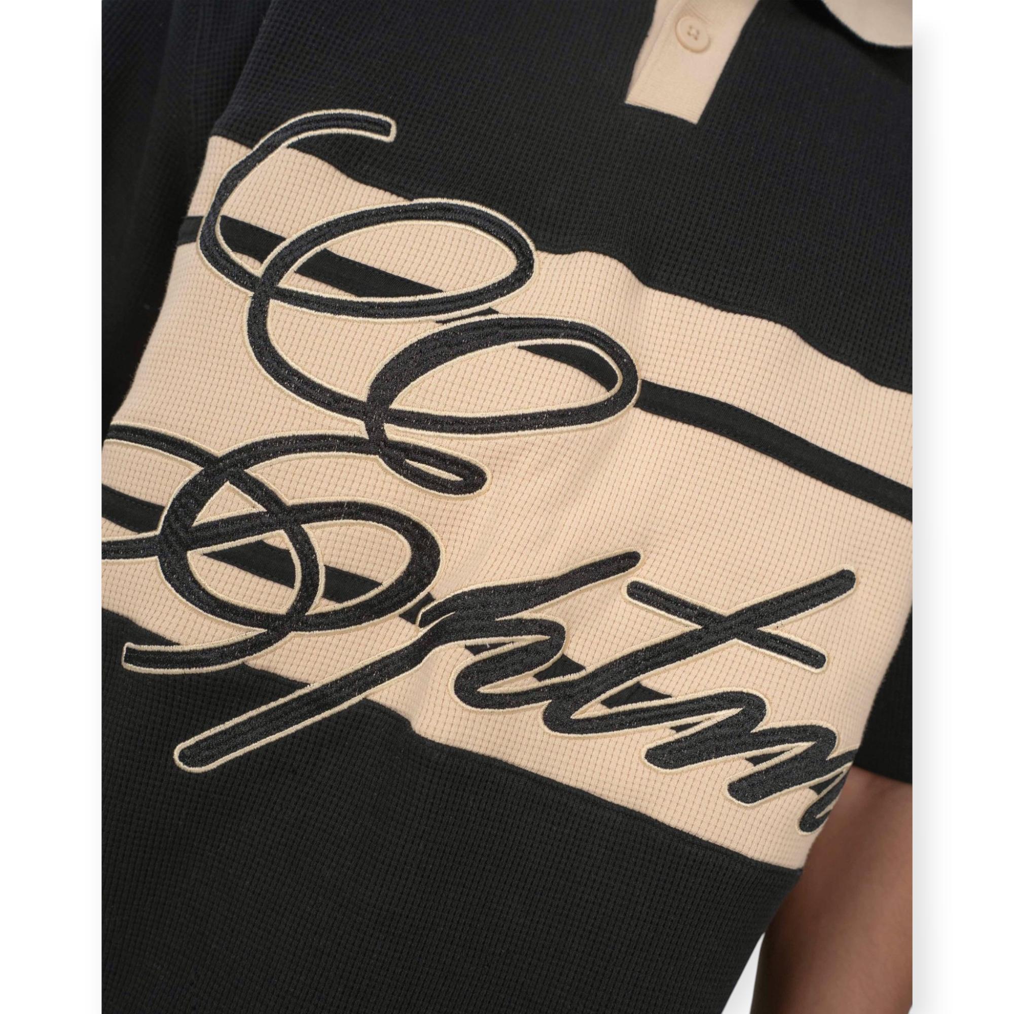 EPTM Men Kora Polo Tee Black Cream
