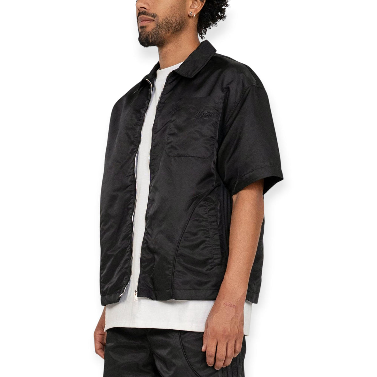 mens zip dress shirt Griffin PDU Zipper Shirt - Short Sleeve - Men's