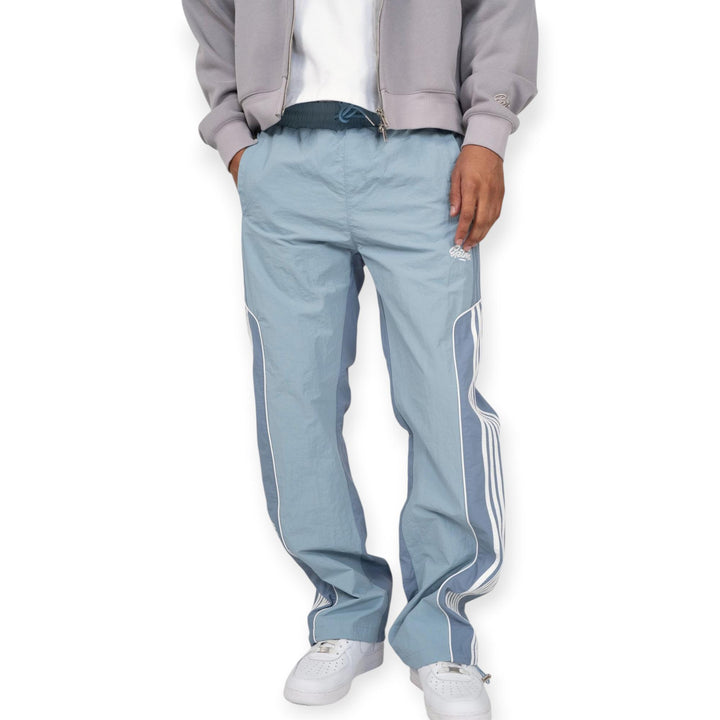 EPTM Men Offset Track Pants Dusty Blue