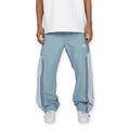EPTM Men Offset Track Pants Dusty Blue
