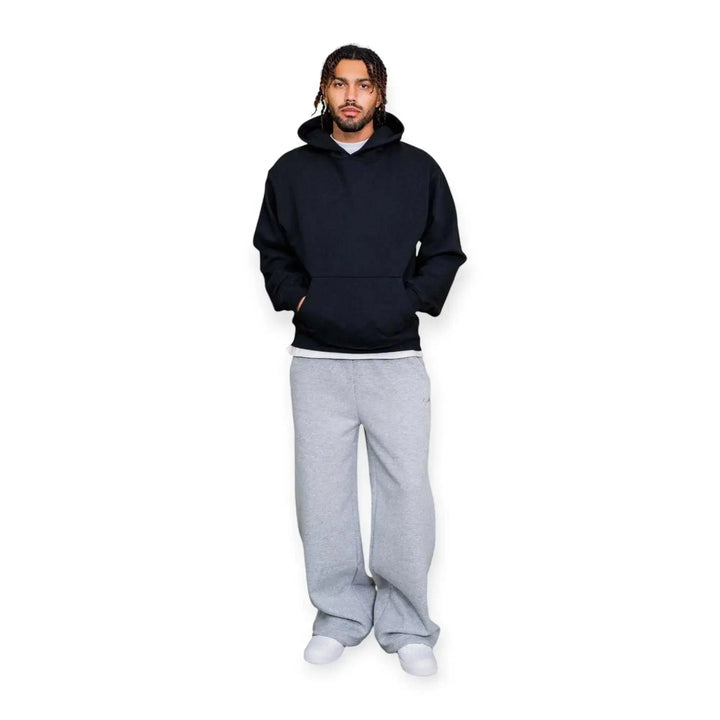 EPTM Men Perfect Baggy Stacked Fleece Pants (Heather Grey)-Nexus Clothing