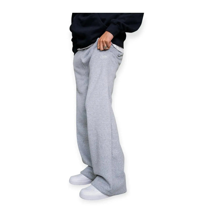 EPTM Men Perfect Baggy Stacked Fleece Pants (Heather Grey)-Nexus Clothing