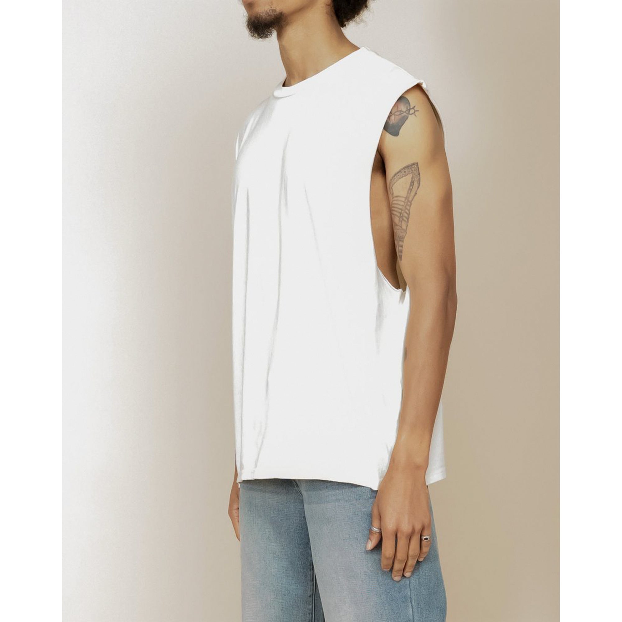 EPTM Men Perfect Sleeveless Tee (Cream)-Nexus Clothing