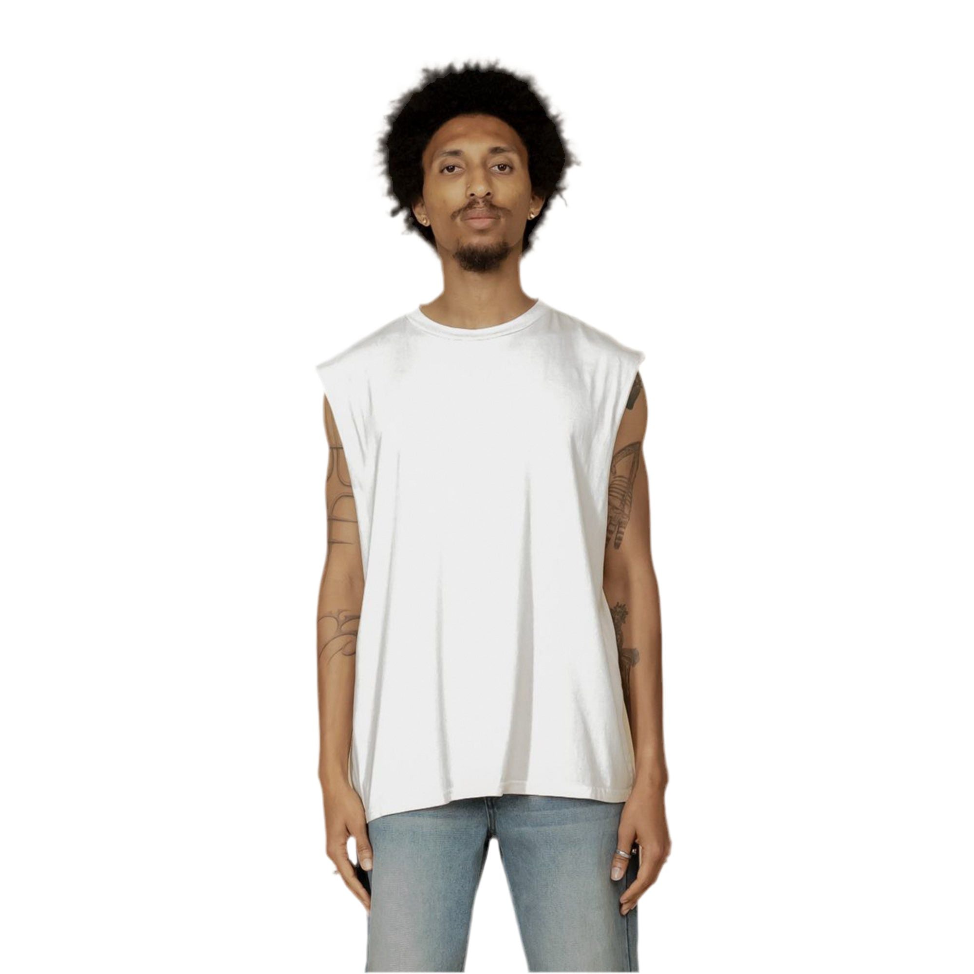 EPTM Men Perfect Sleeveless Tee (Cream)-Nexus Clothing