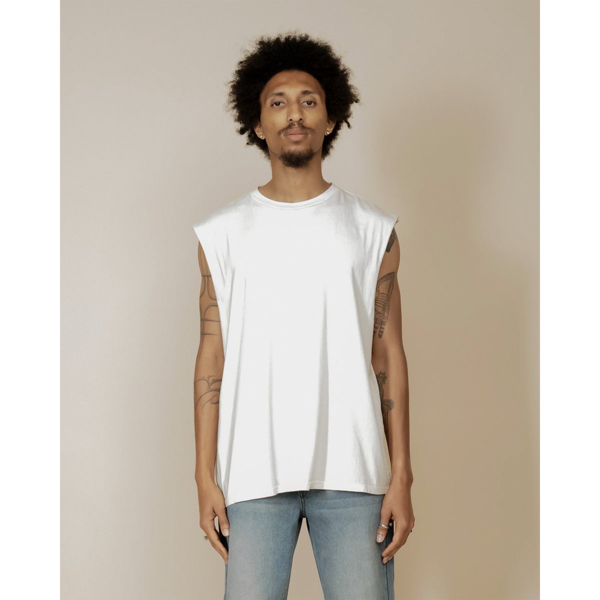 EPTM Men Perfect Sleeveless Tee (Cream)-Nexus Clothing