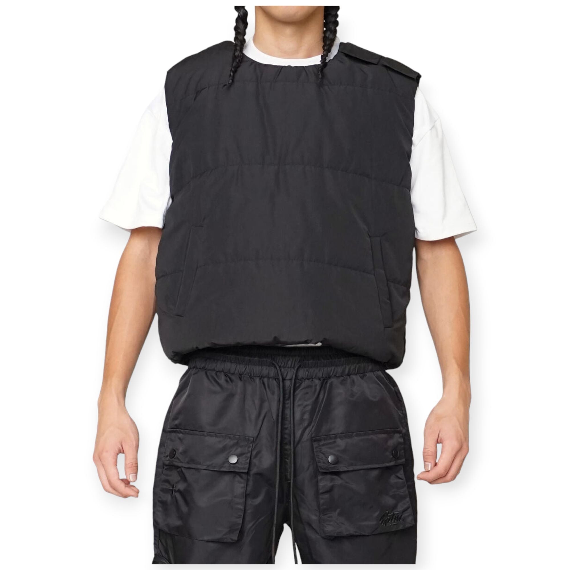 EPTM Men Tactical Puffer Vest (Black)-Black-Small-Nexus Clothing