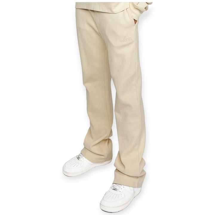 EPTM Men Thermal Flare Pants (Cream)-Nexus Clothing