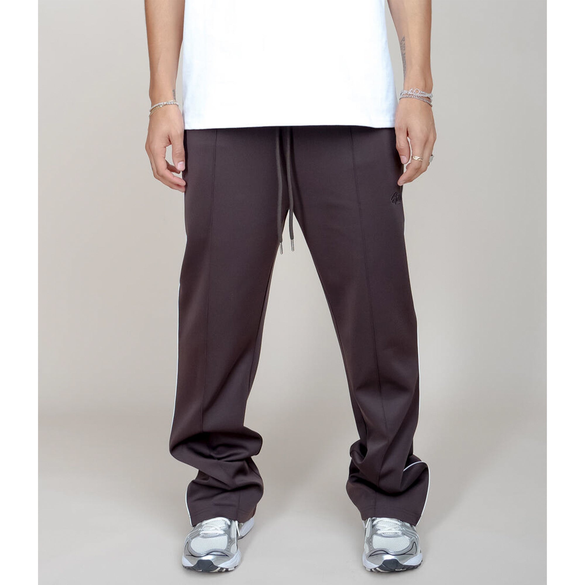 EPTM Unisex Perfect Piping Track Pants (Brown)-Nexus Clothing