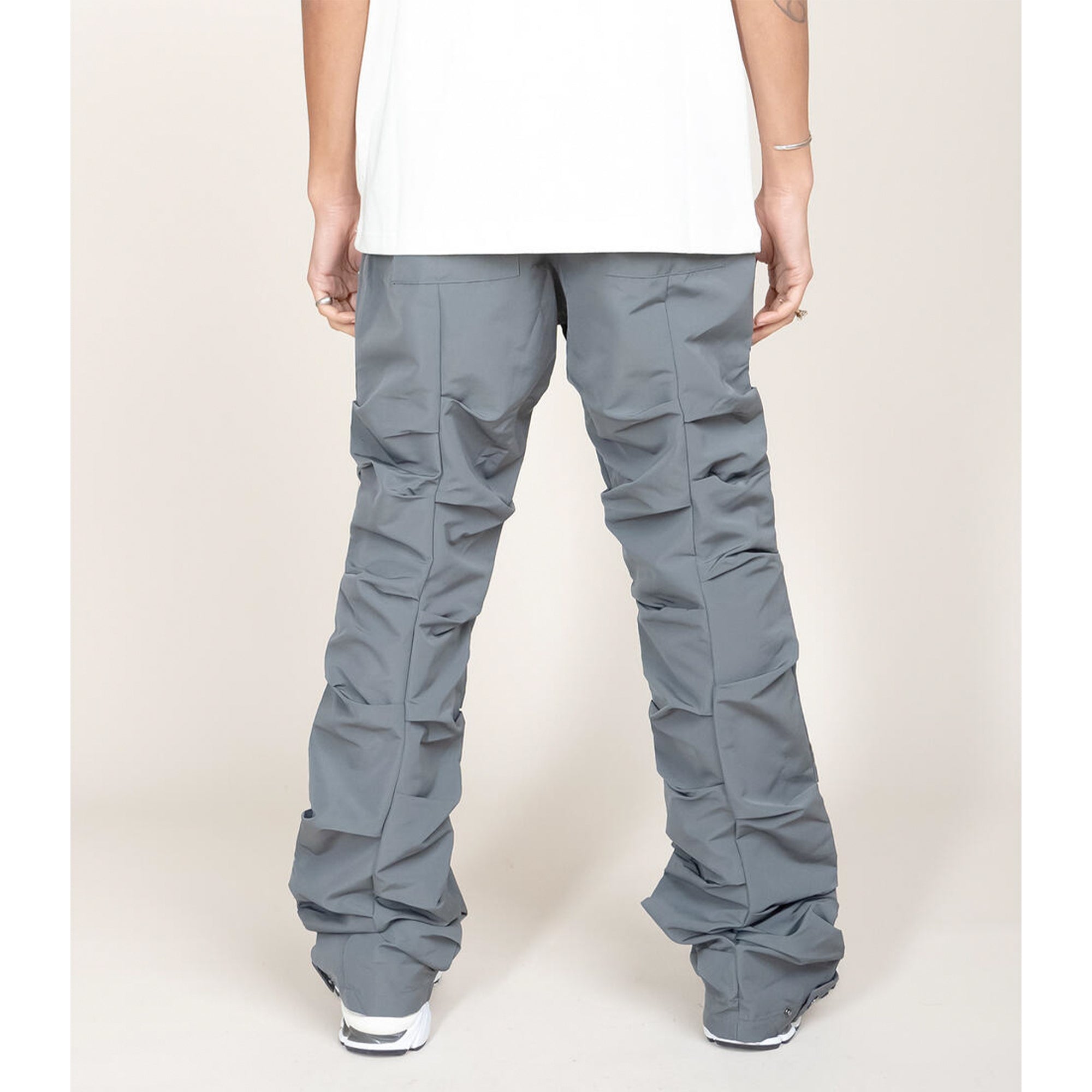EPTM Unisex Tekno Flare Pants (Grey)-Nexus Clothing
