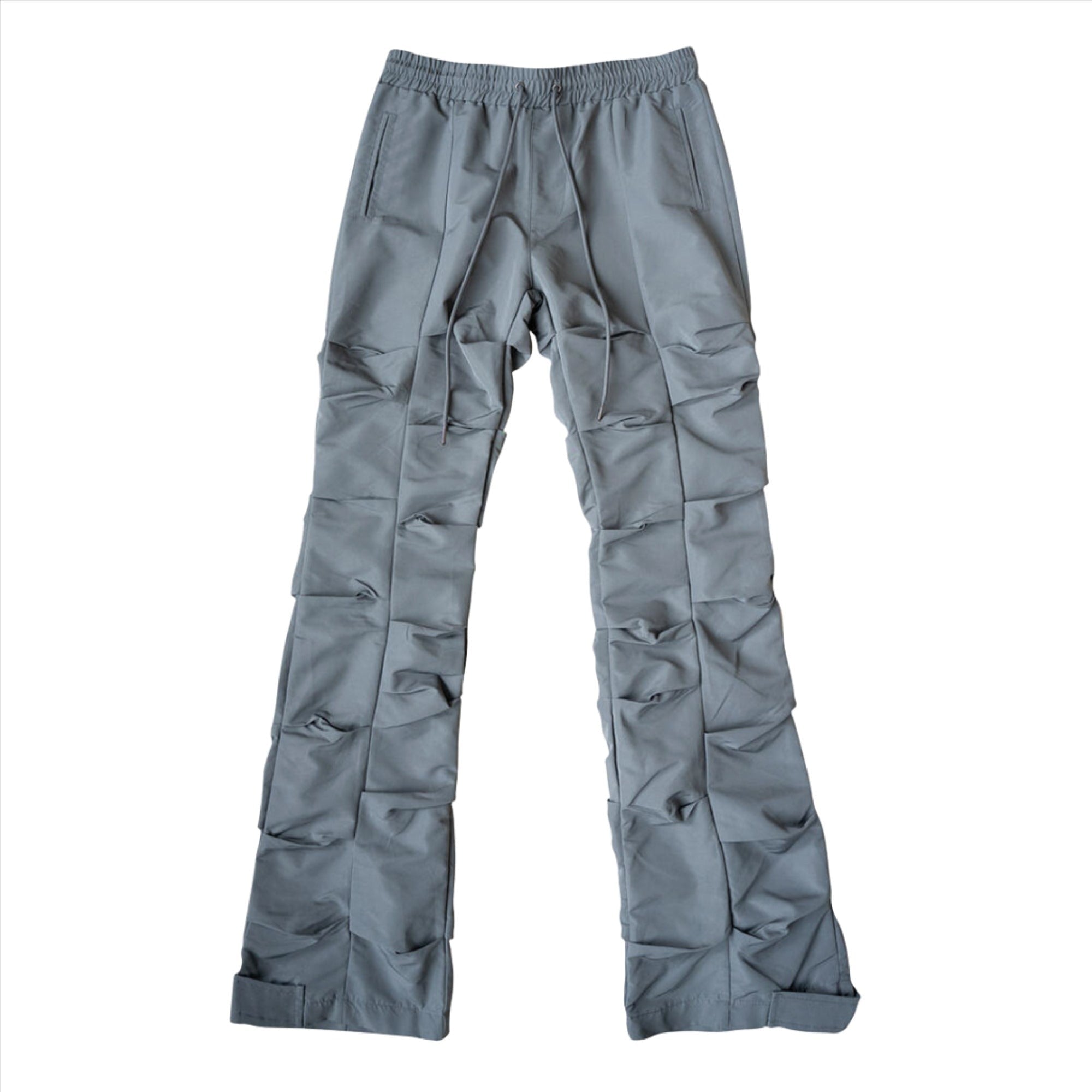 EPTM Unisex Tekno Flare Pants (Grey)-Grey-Small-Nexus Clothing