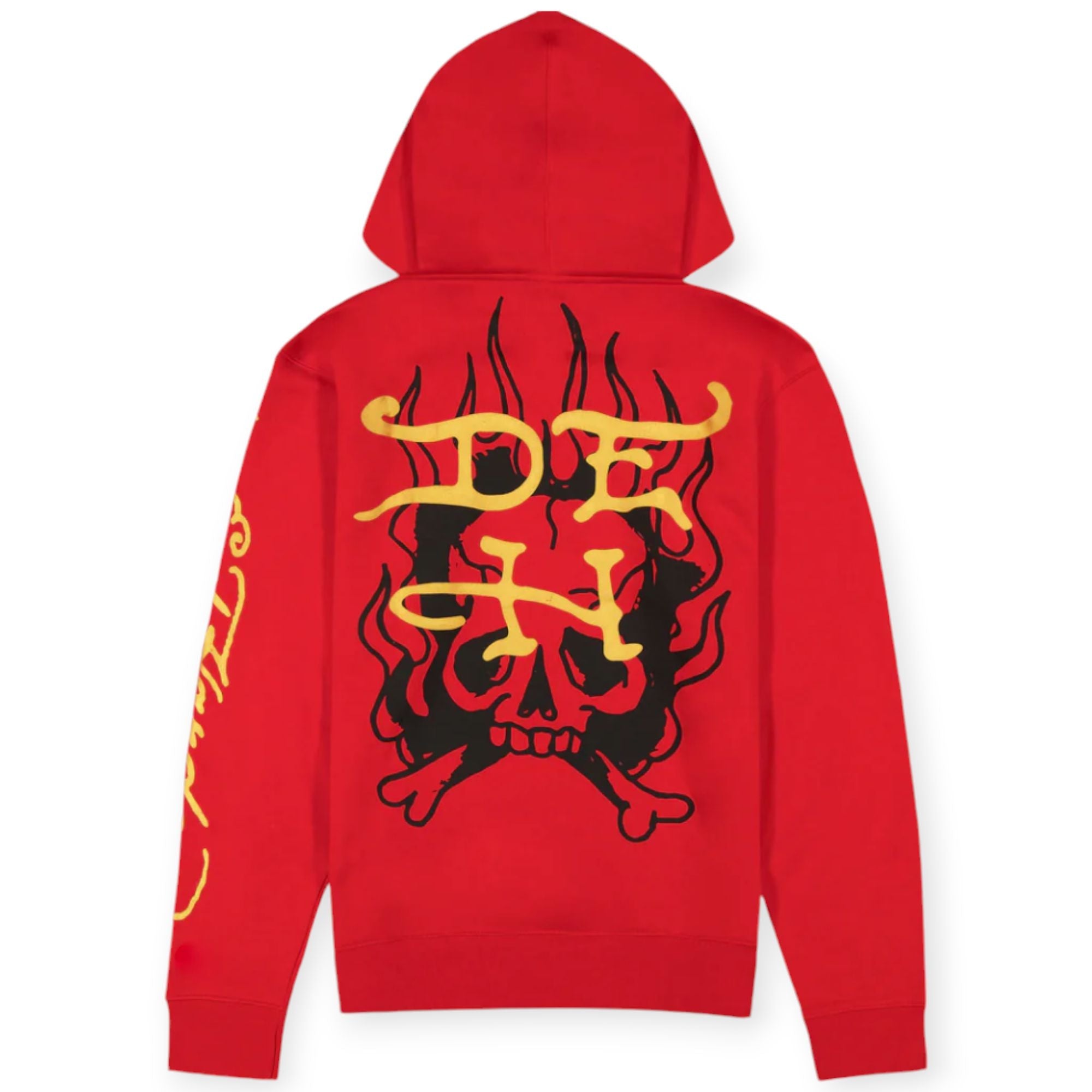 Ed Hardy Men Dragon Pullover Hoodie(Red)-Nexus Clothing