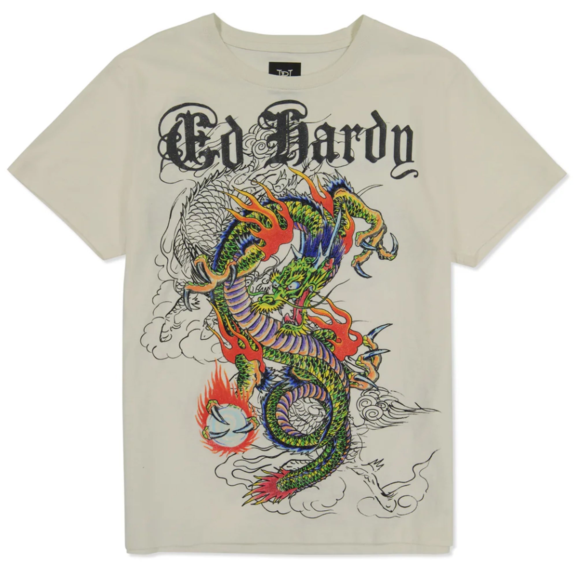 Ed Hardy Men Japan Dragon Tee (Ivory)-Ivory-Small-Nexus Clothing