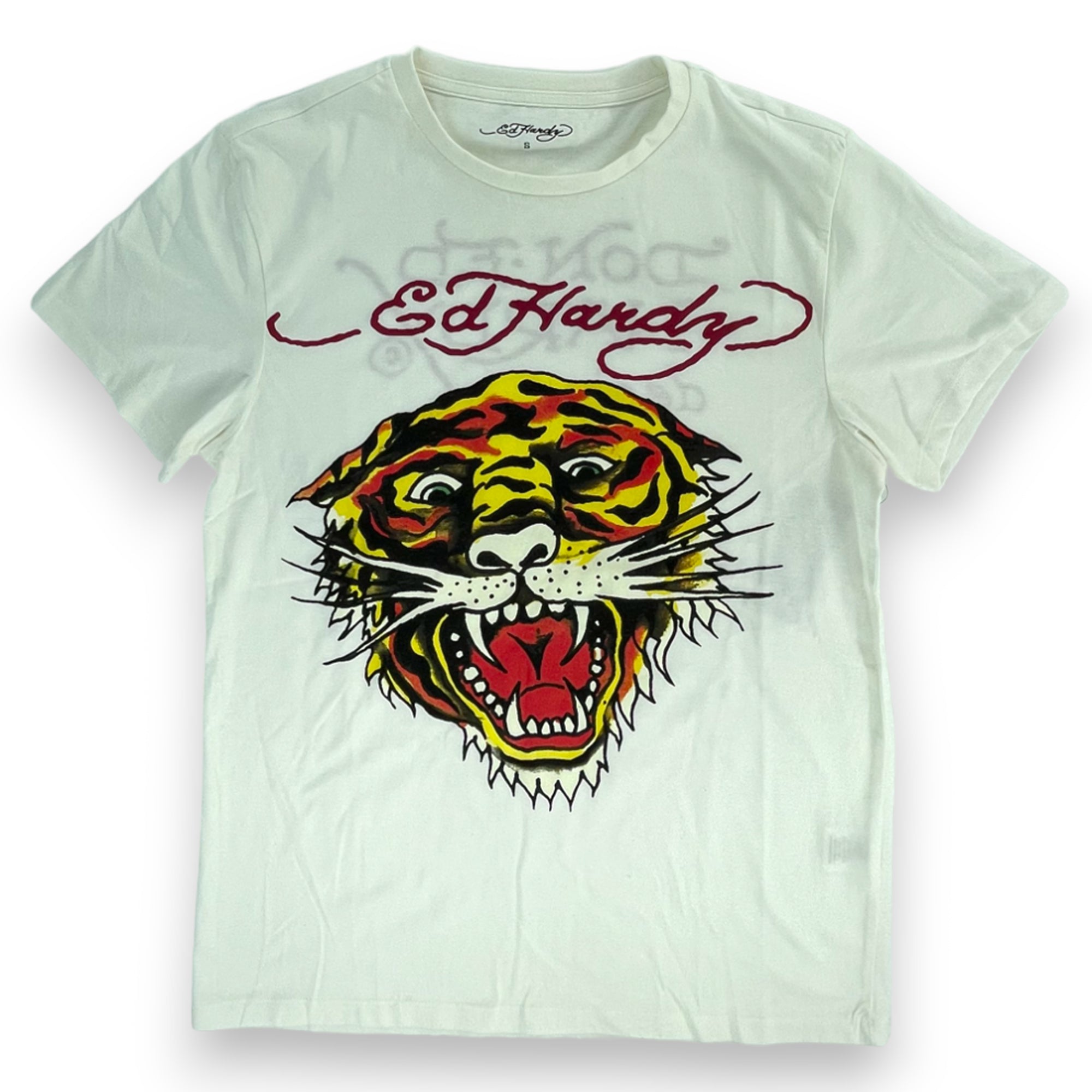 Ed Hardy Men Retro Tiger T-shirt (Cloud Dancer)1