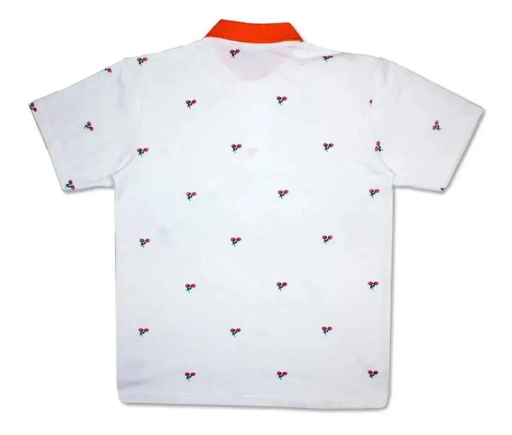 Ethik Men 100 Million Roses Polo (White)-Nexus Clothing