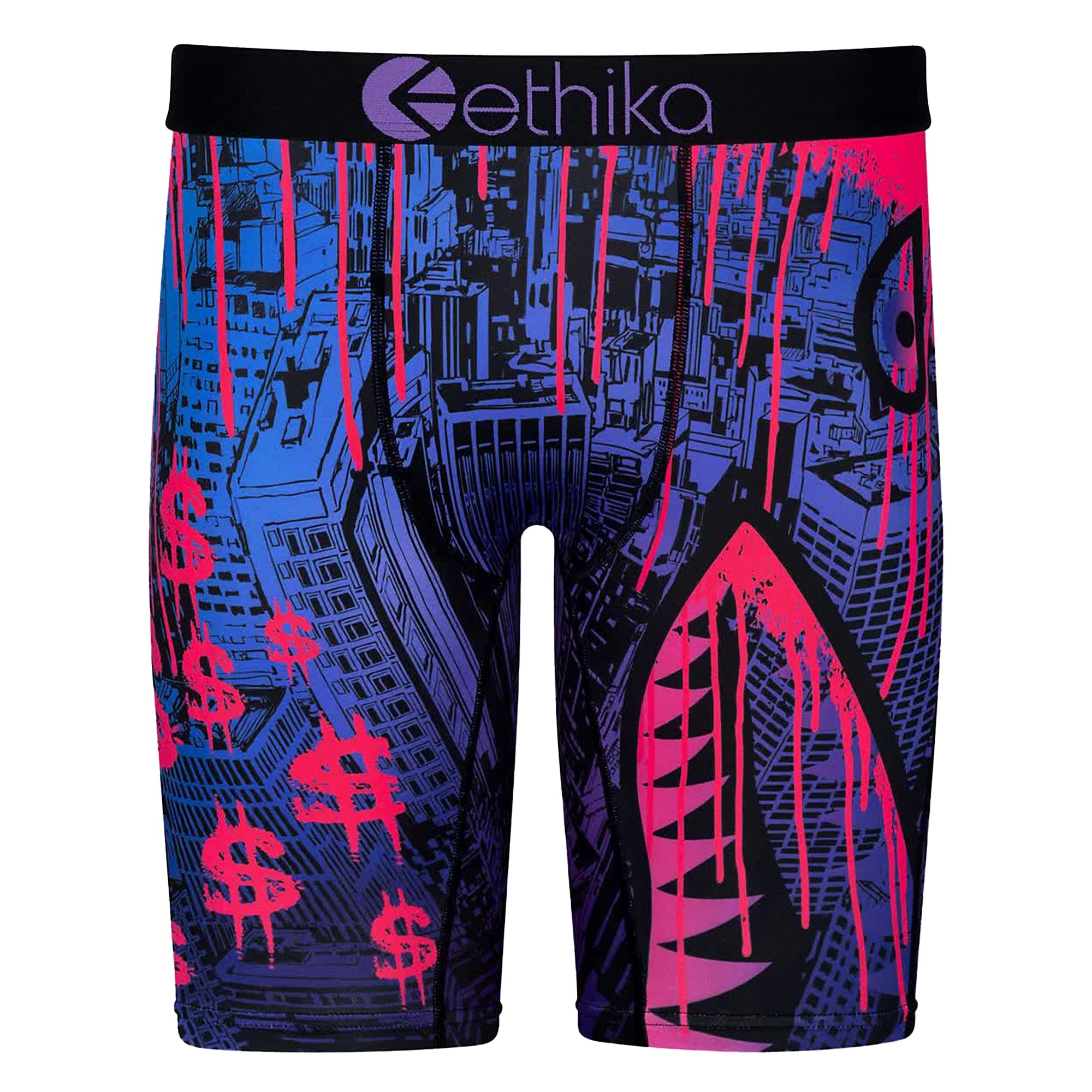 Ethika Men BMR Drip City Boxer (Purple)-Purple-Small-Nexus Clothing