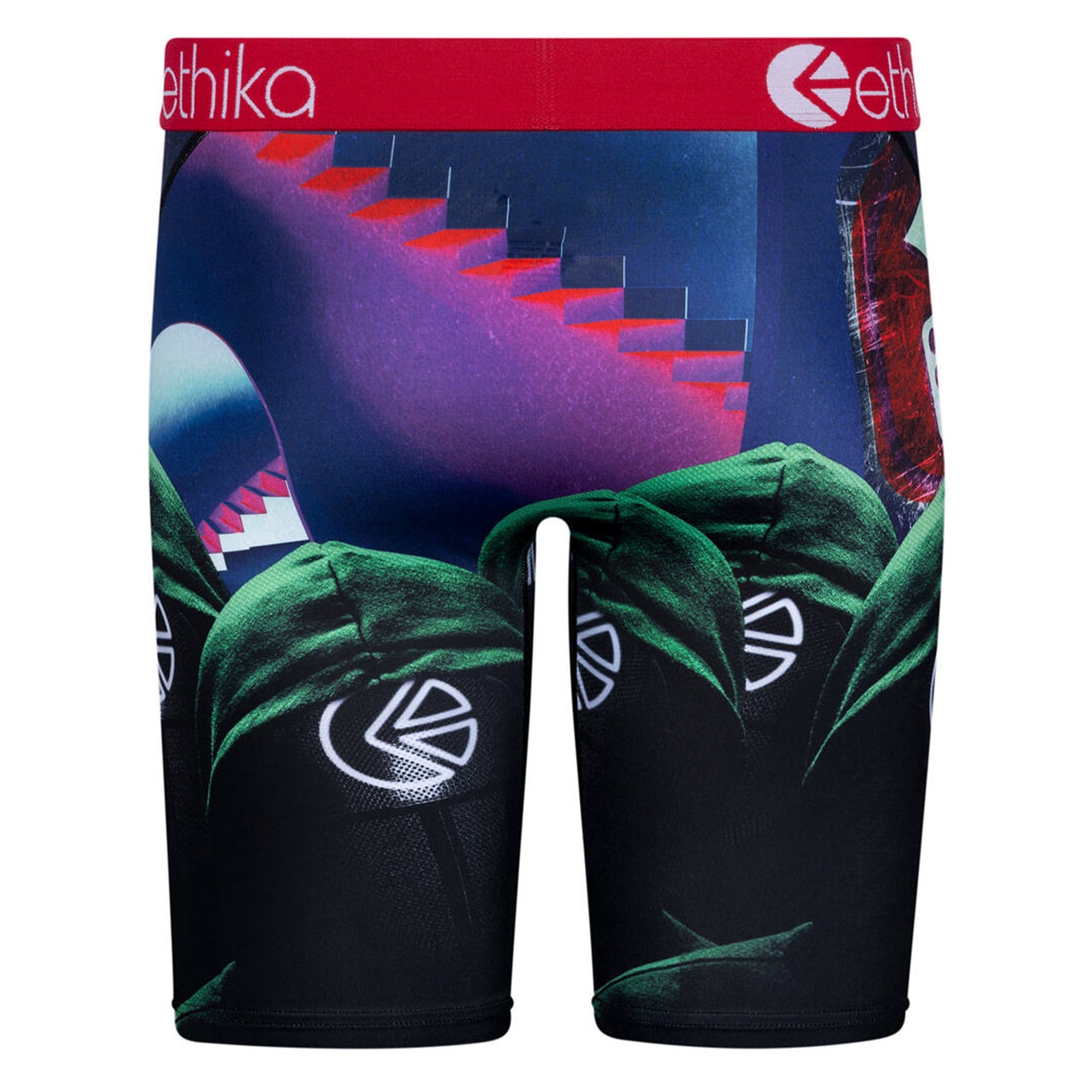 Ethika Men BMR Final Stage Boxer (Black Green)-Nexus Clothing