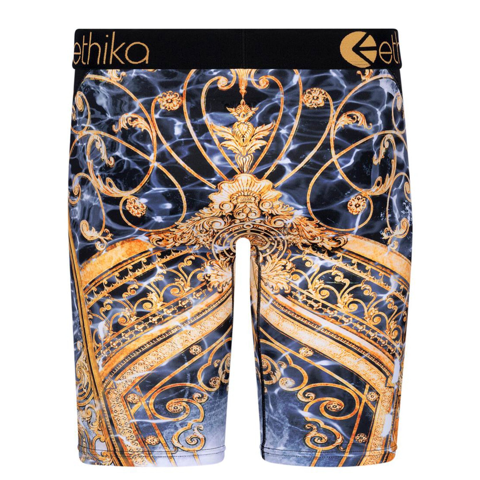 Ethika Men BMR Golden Gates Boxer (Black Gold)-Nexus Clothing
