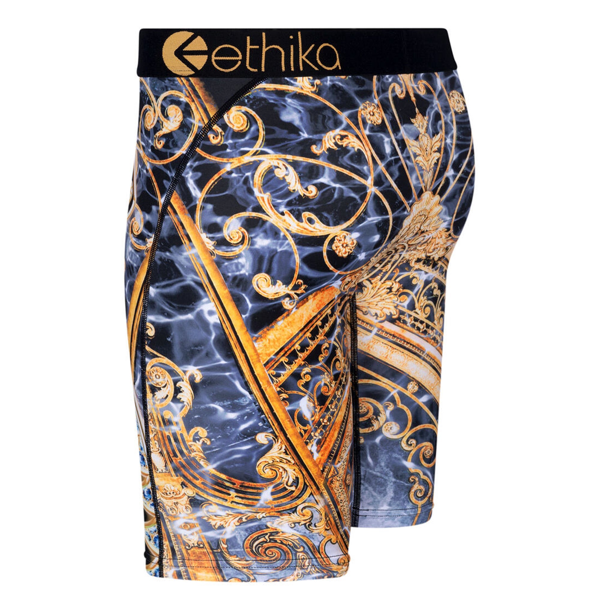 Ethika Men BMR Golden Gates Boxer (Black Gold)-Nexus Clothing