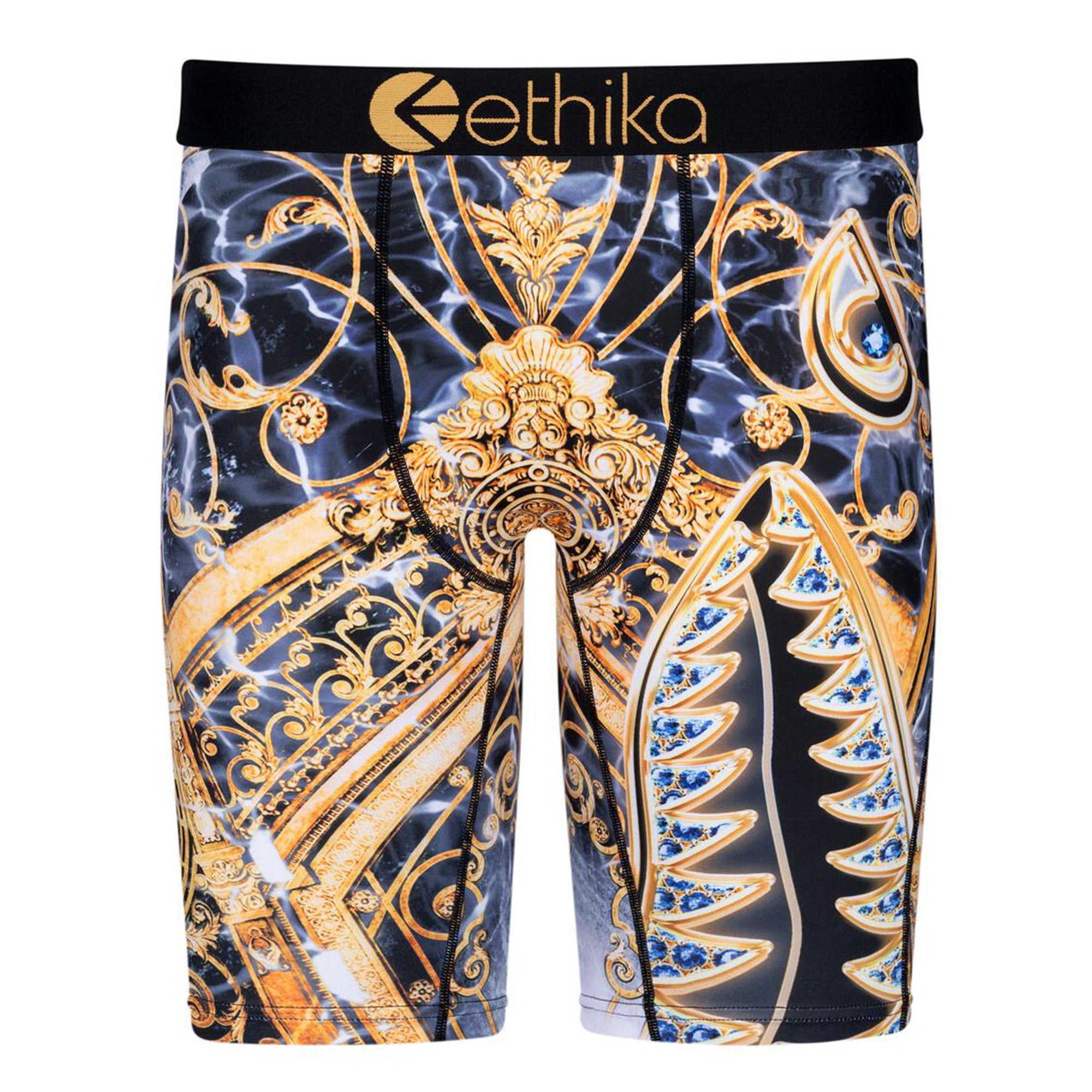 Ethika Men BMR Golden Gates Boxer (Black Gold)-Black Gold-Small-Nexus Clothing