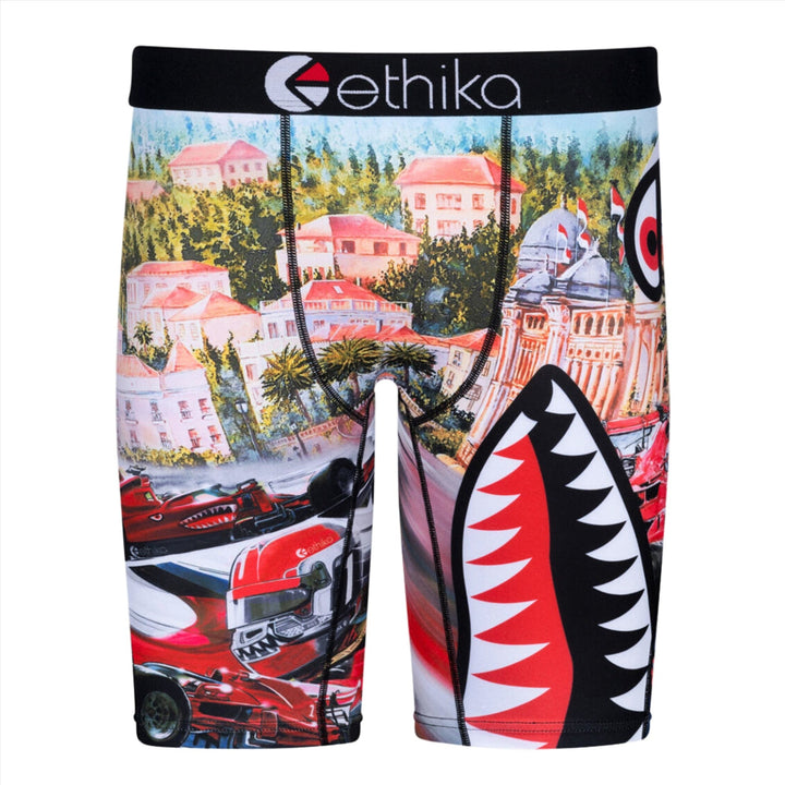 Ethika Men BMR Monaco Boxer (Grey Red)-Grey Red-Small-Nexus Clothing