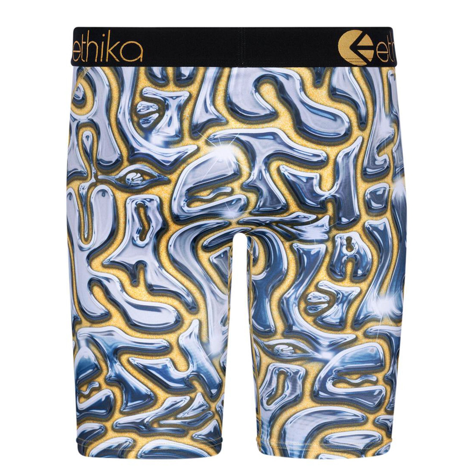 Ethika Men Bio Mechanical Boxer (Silver)-Silver-XX-Large-Nexus Clothing