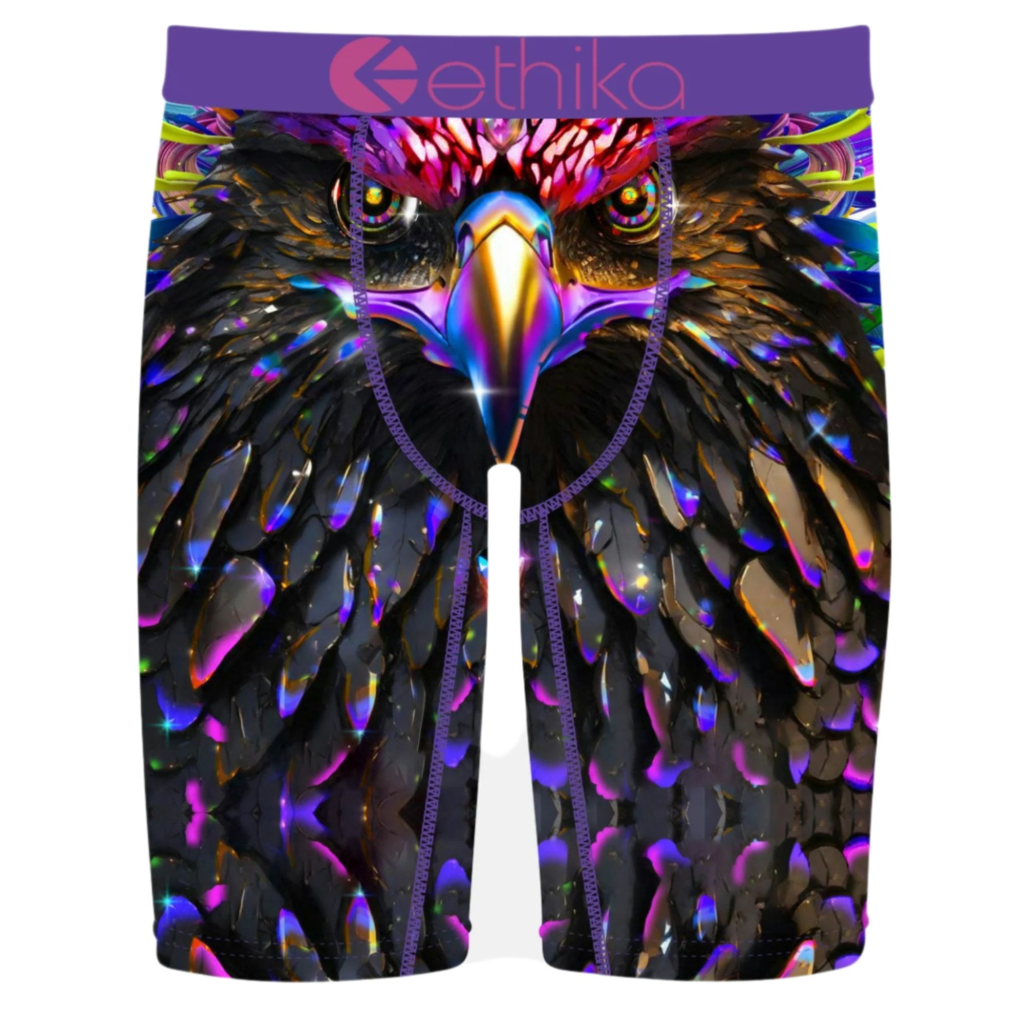 Ethika Men Bird Of Prey Boxer (Purple)-Nexus Clothing