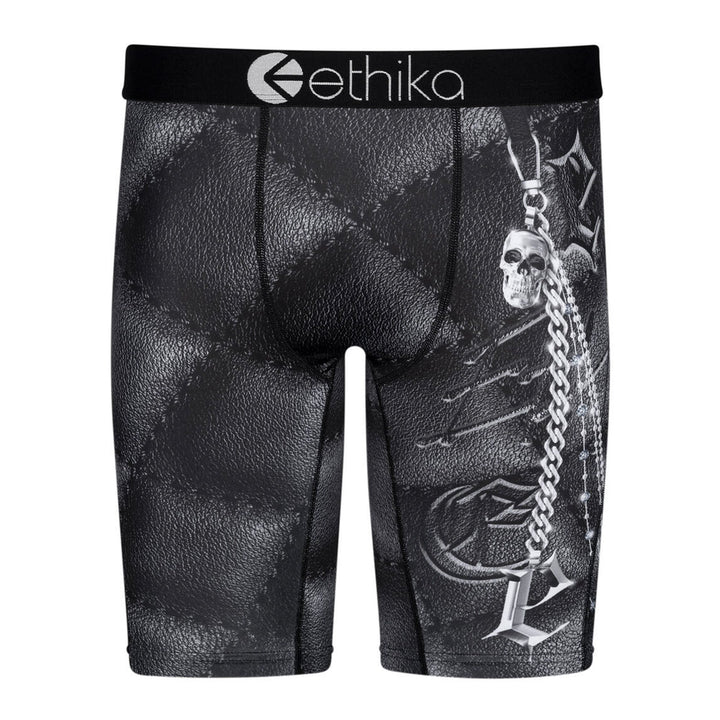 Ethika Men Chainbossed Boxer (Black Silver)-Black Silver-Small-Nexus Clothing