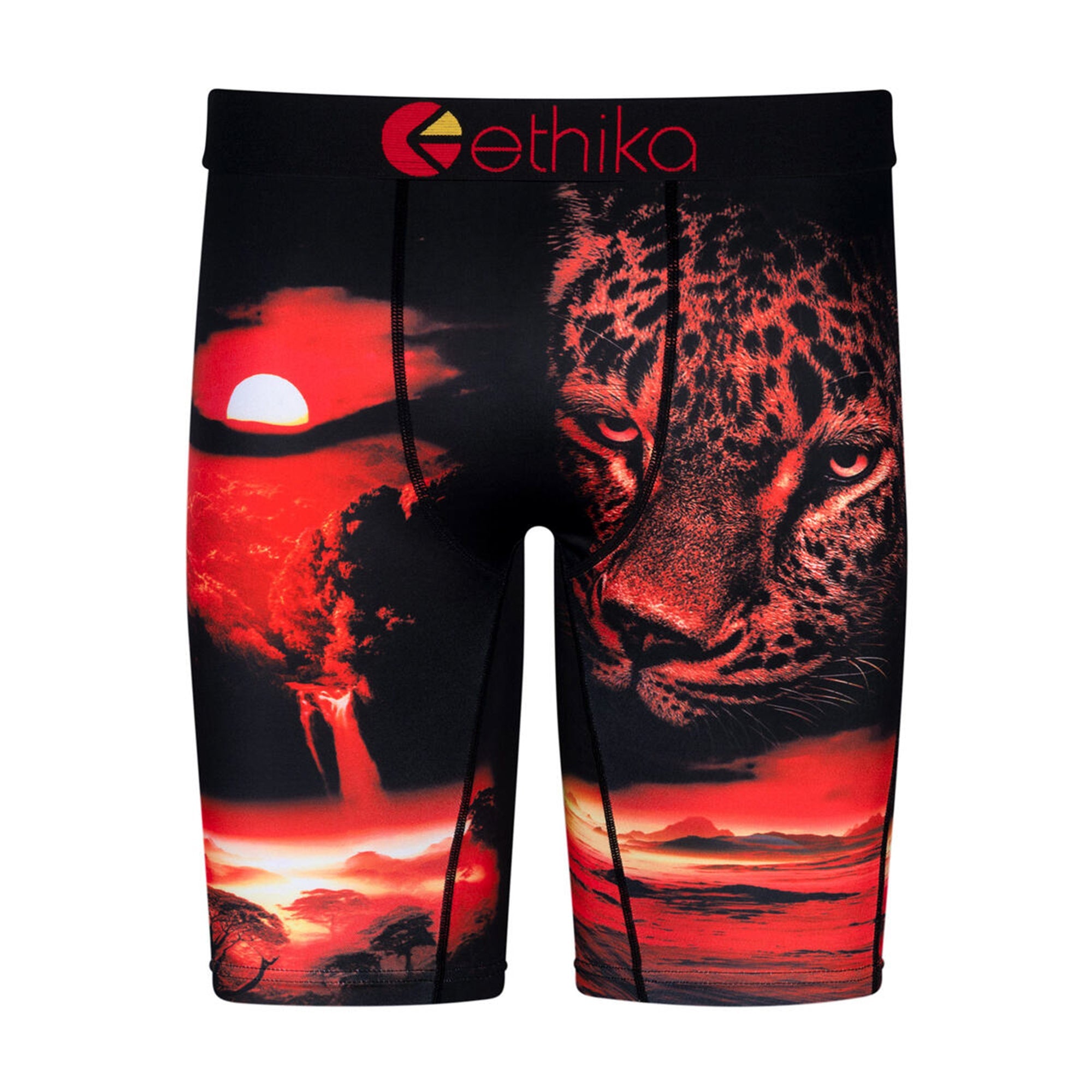 Ethika Men Dark Safari Boxer (Black Red)-Black Red-Small-Nexus Clothing