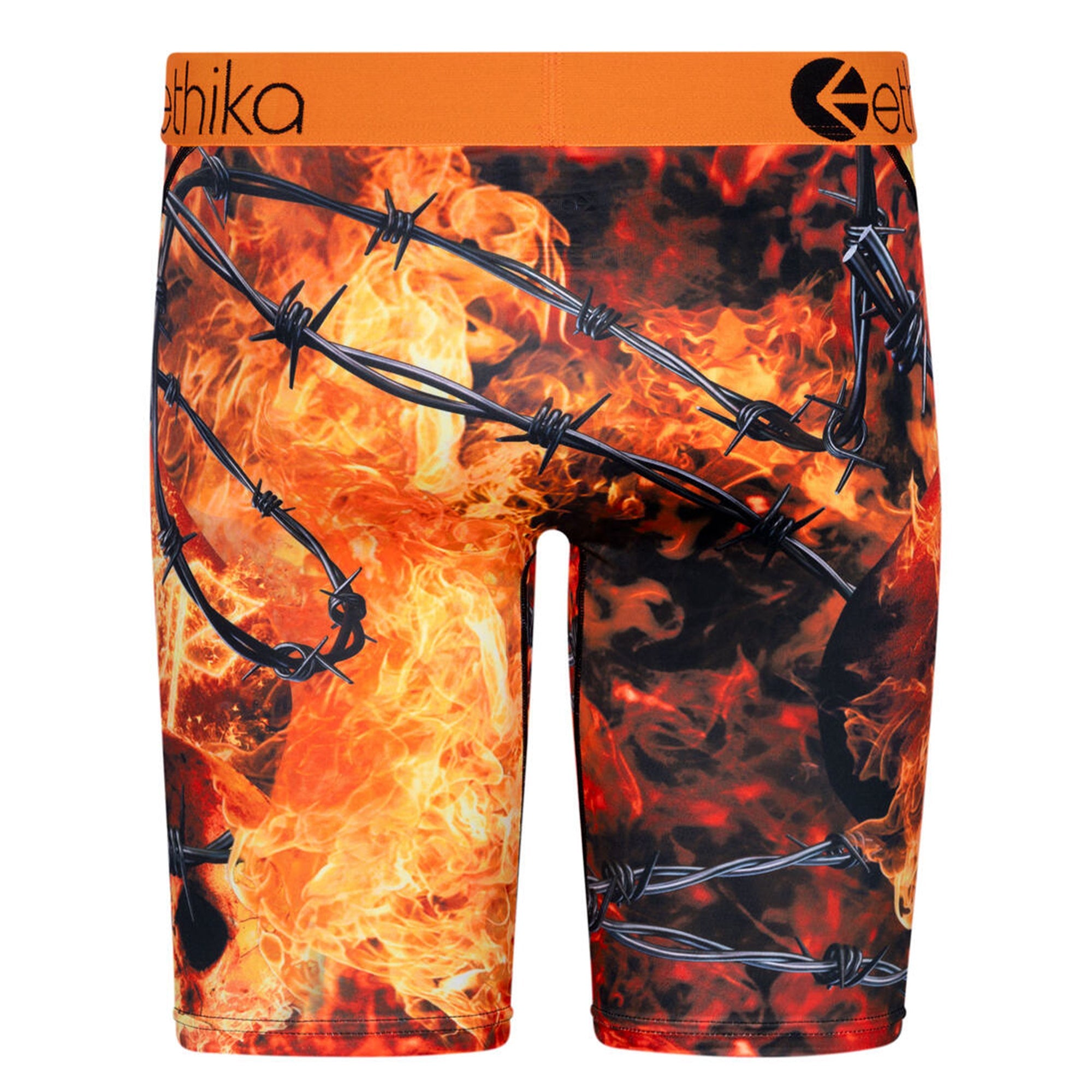 Ethika Men Fire Inside Boxer (Orange)-Nexus Clothing