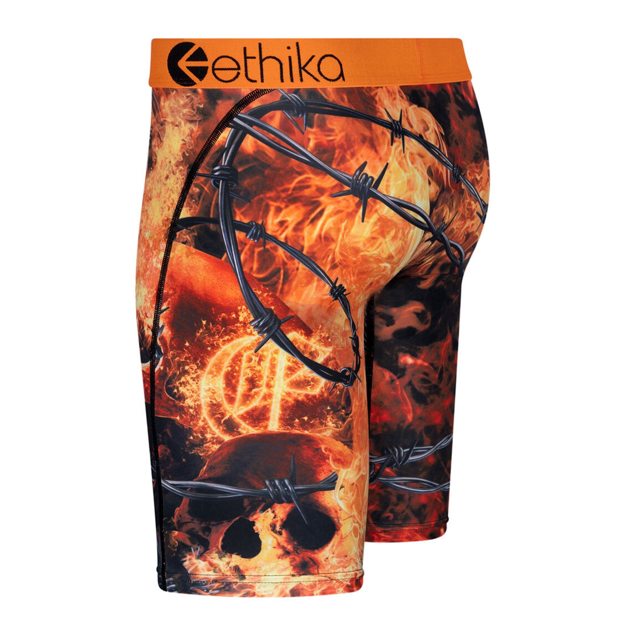 Ethika Men Fire Inside Boxer (Orange)-Nexus Clothing