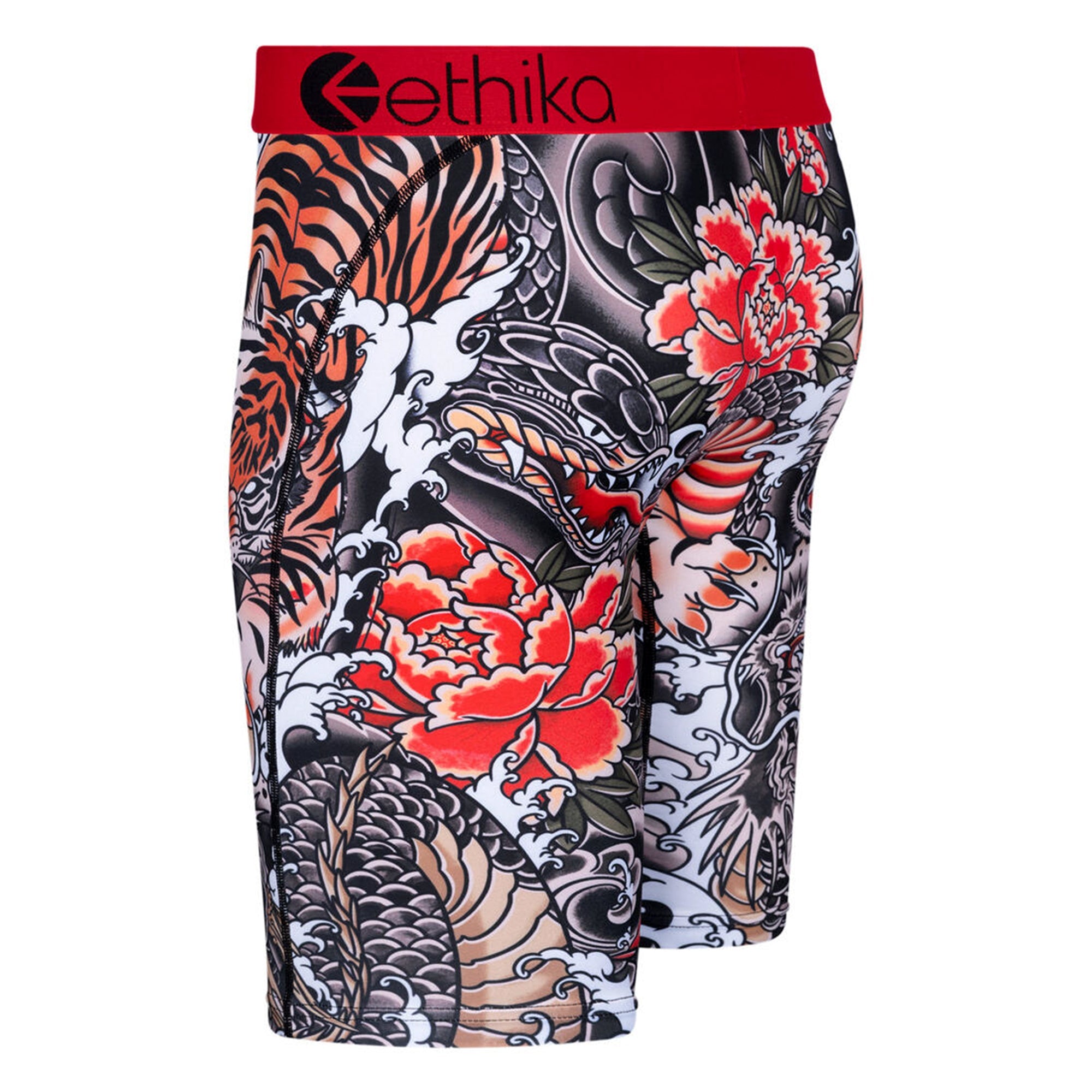 Ethika Men Fury Boxer (Black Red)-Nexus Clothing