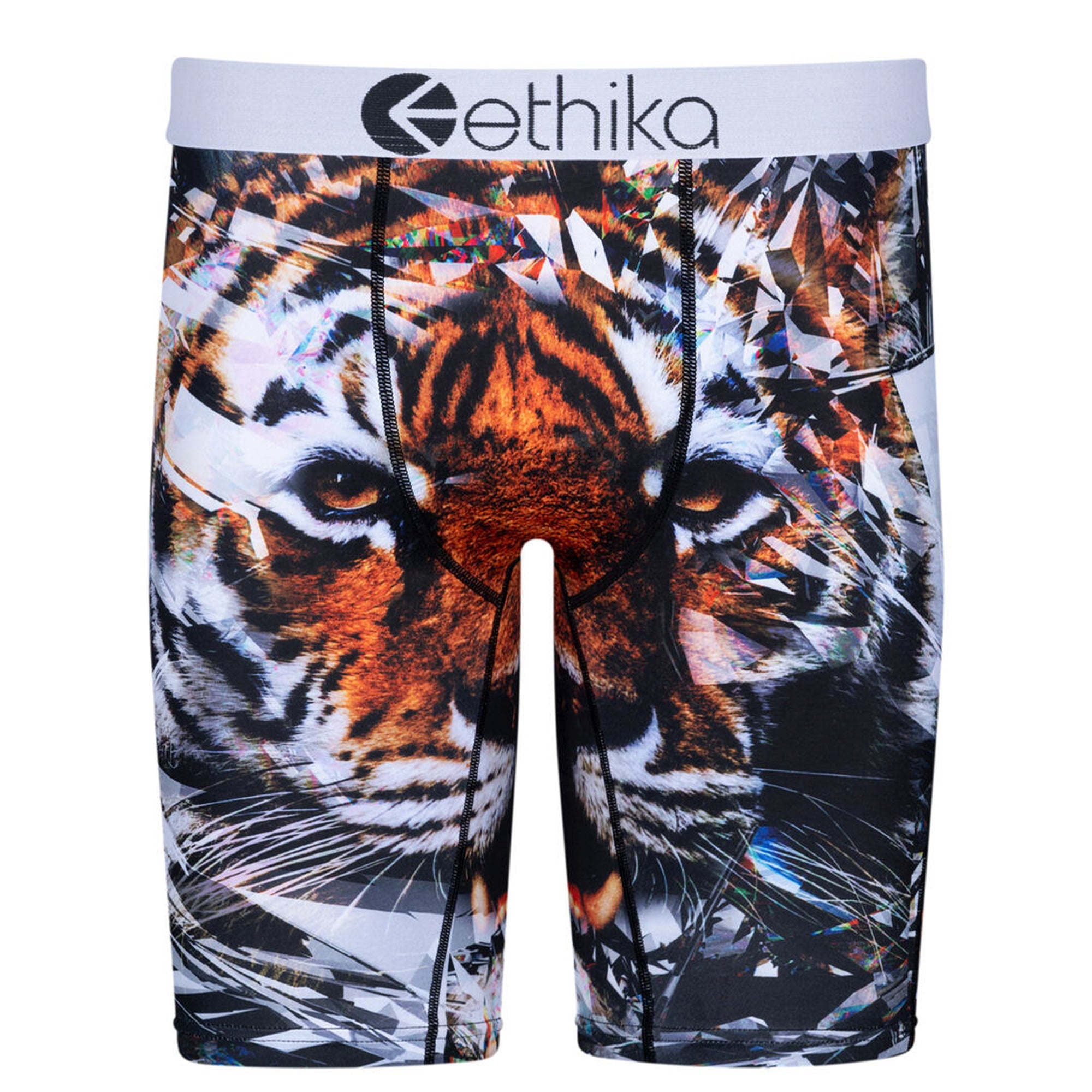 Ethika Men Glass Tiger Boxer (Black White)-Black White-Small-Nexus Clothing