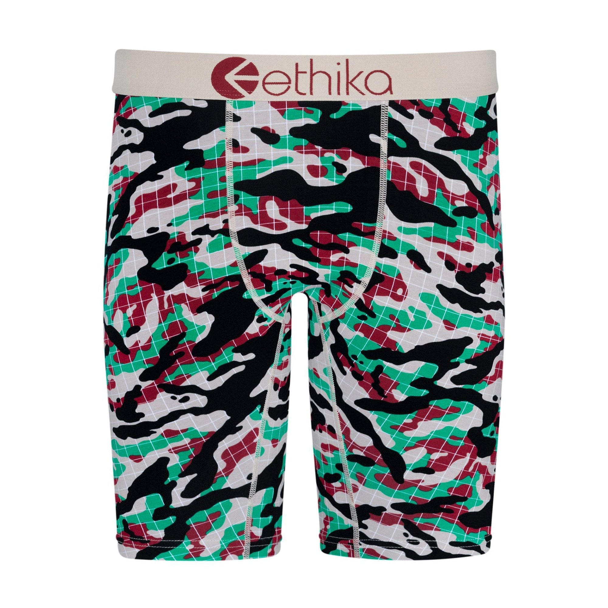 Ethika Men Gridlock Boxer (Green Camo)-Green Camo-Small-Nexus Clothing