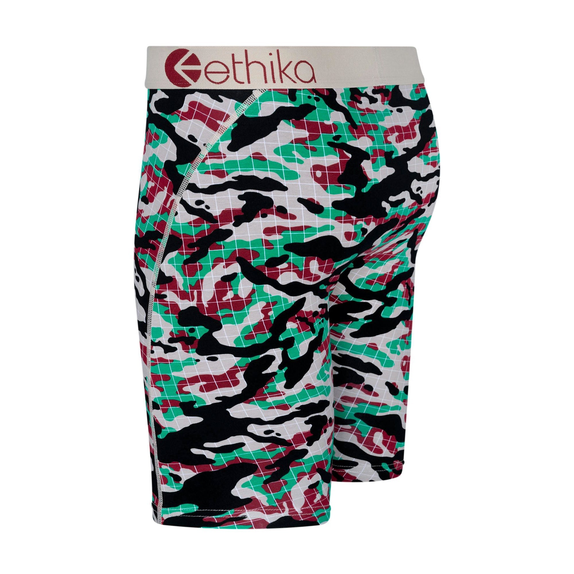 Ethika Men Gridlock&nbsp; Boxer (Green Camo)-Nexus Clothing