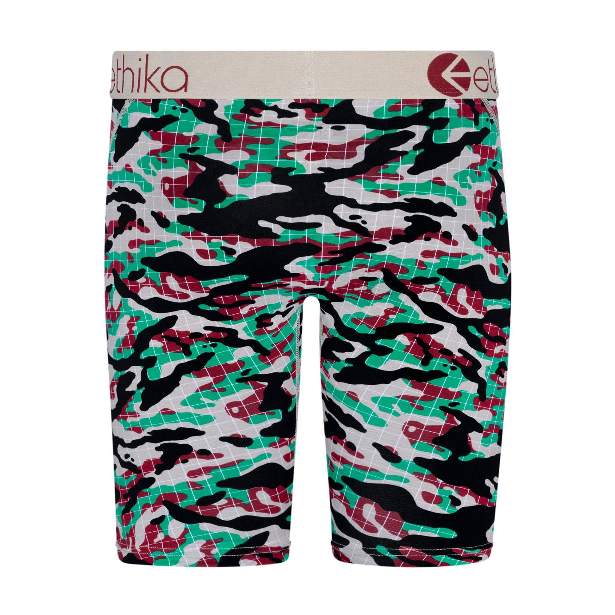 Ethika Men Gridlock&nbsp; Boxer (Green Camo)-Nexus Clothing