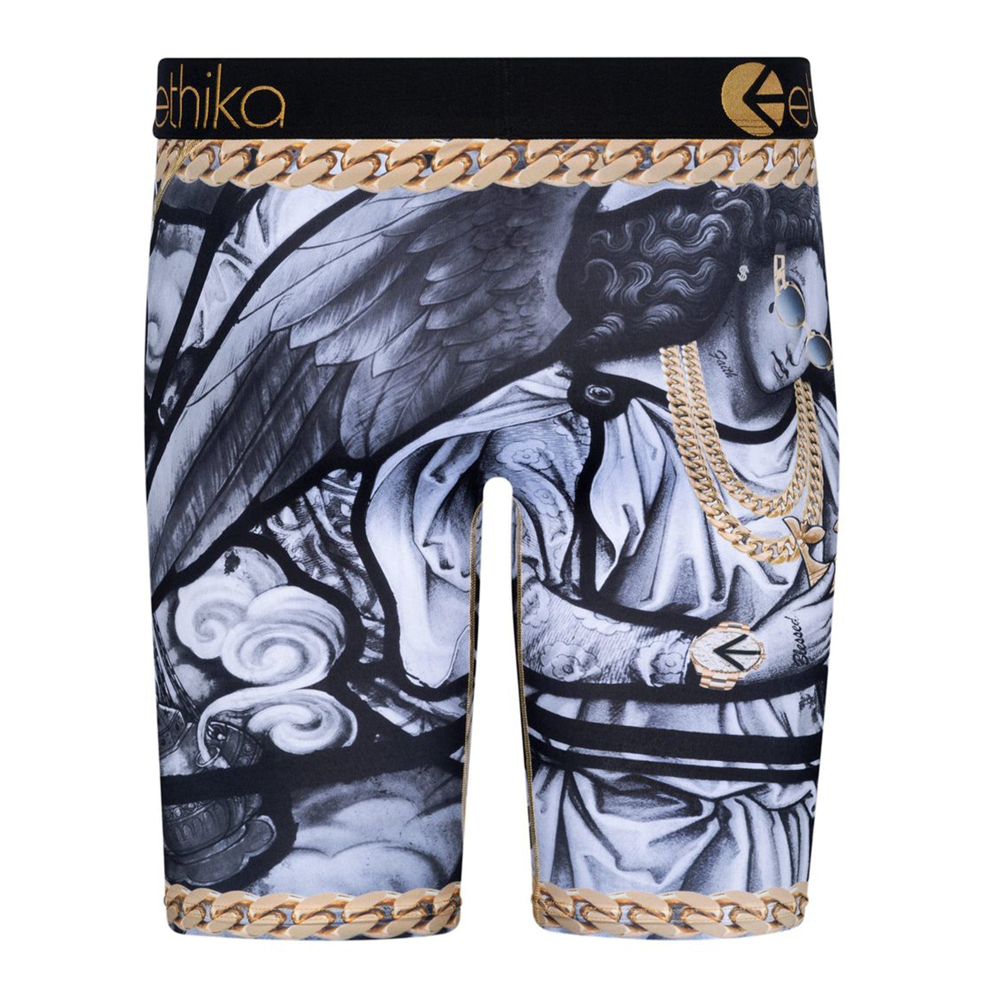 Ethika Men Heavenly Boxer (Black Gold)-Nexus Clothing