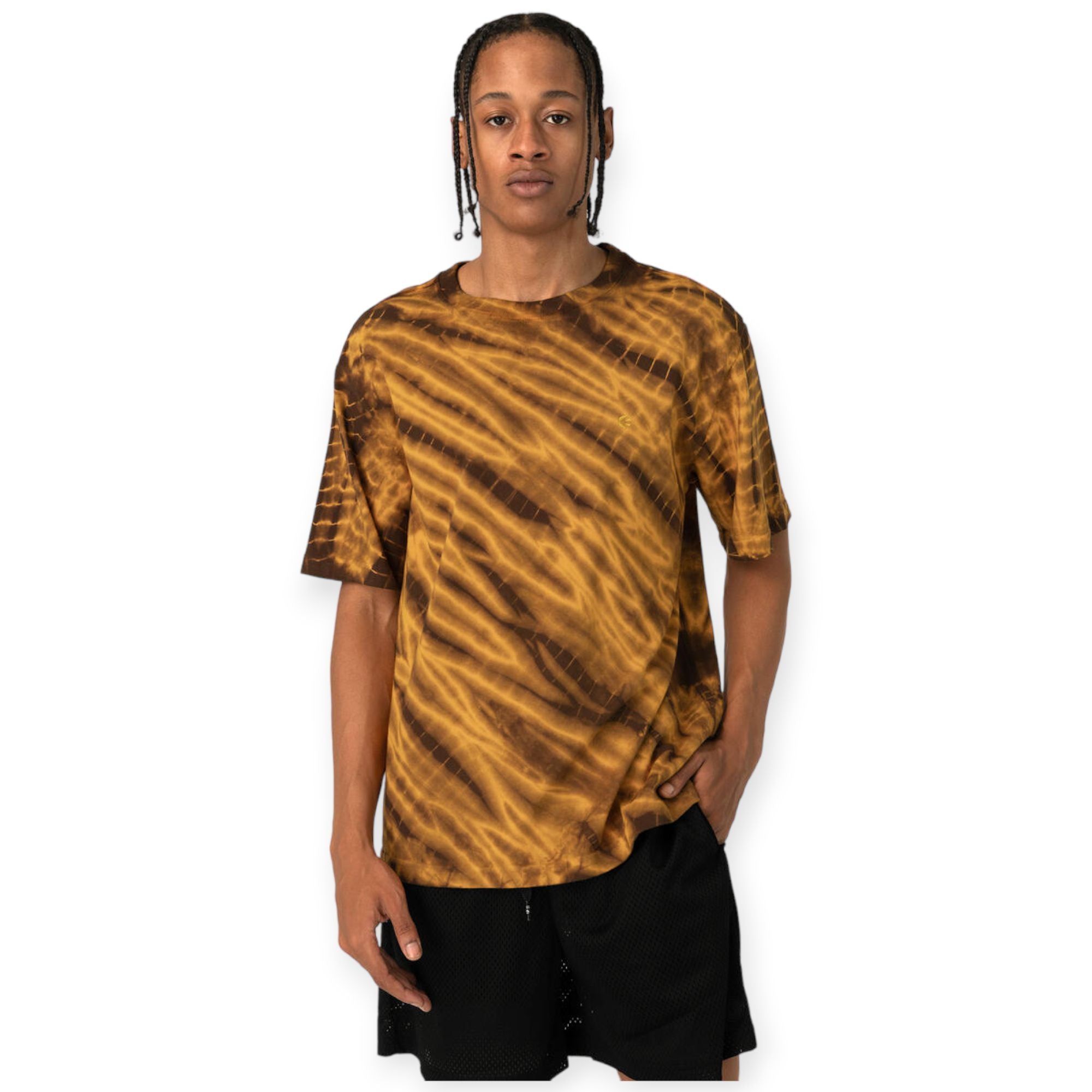 Ethika Men I Got Bars Knit Tee (Orange Black)-Nexus Clothing