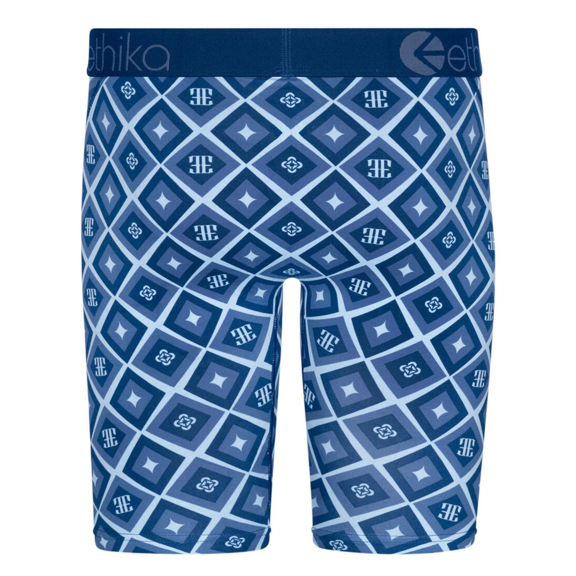 Ethika Men Lux Diamond Boxer (Blue Blue)-Nexus Clothing