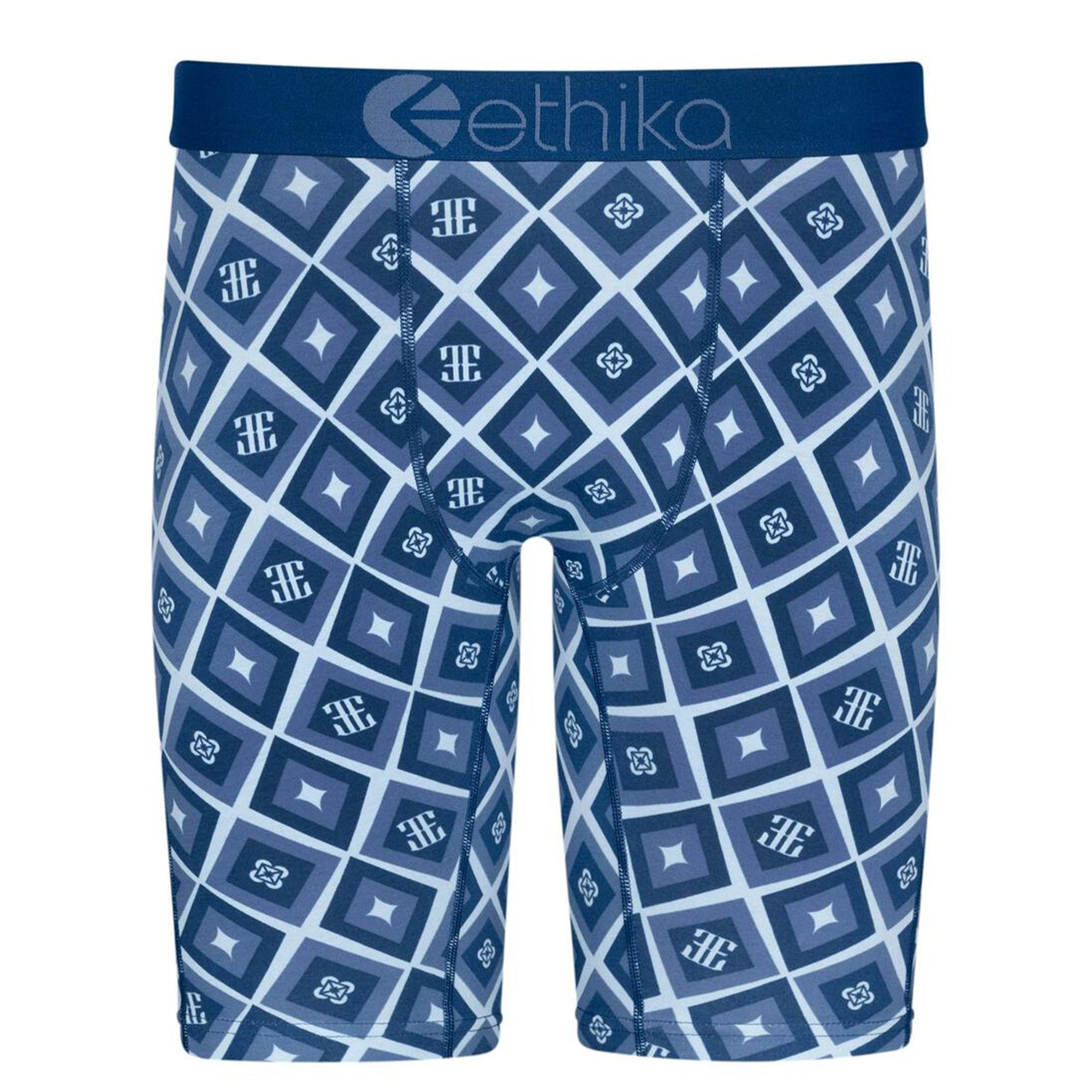 Ethika Men Lux Diamond Boxer (Blue Blue)-Blue Blue-Small-Nexus Clothing