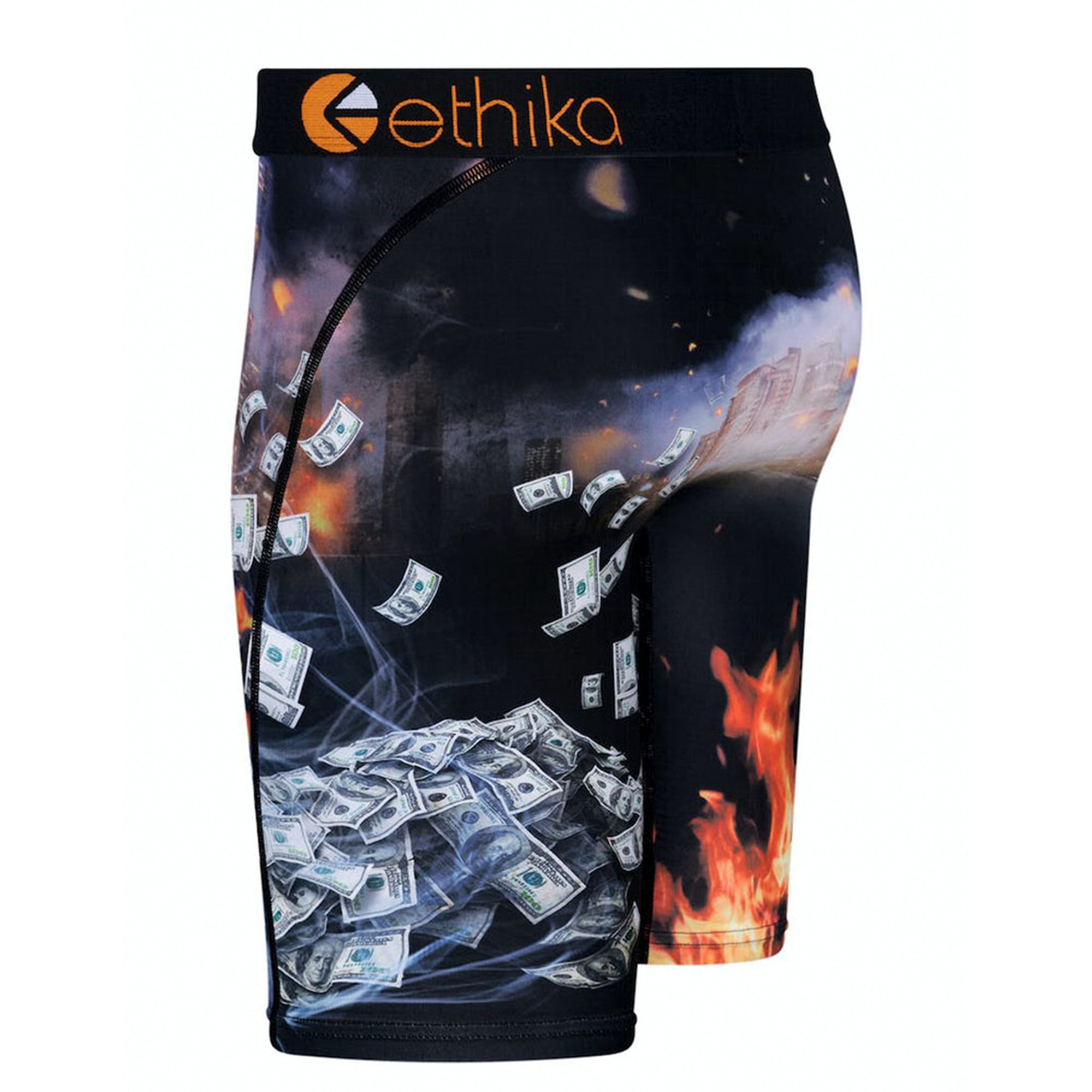 ethika Orange Active Shorts for Men