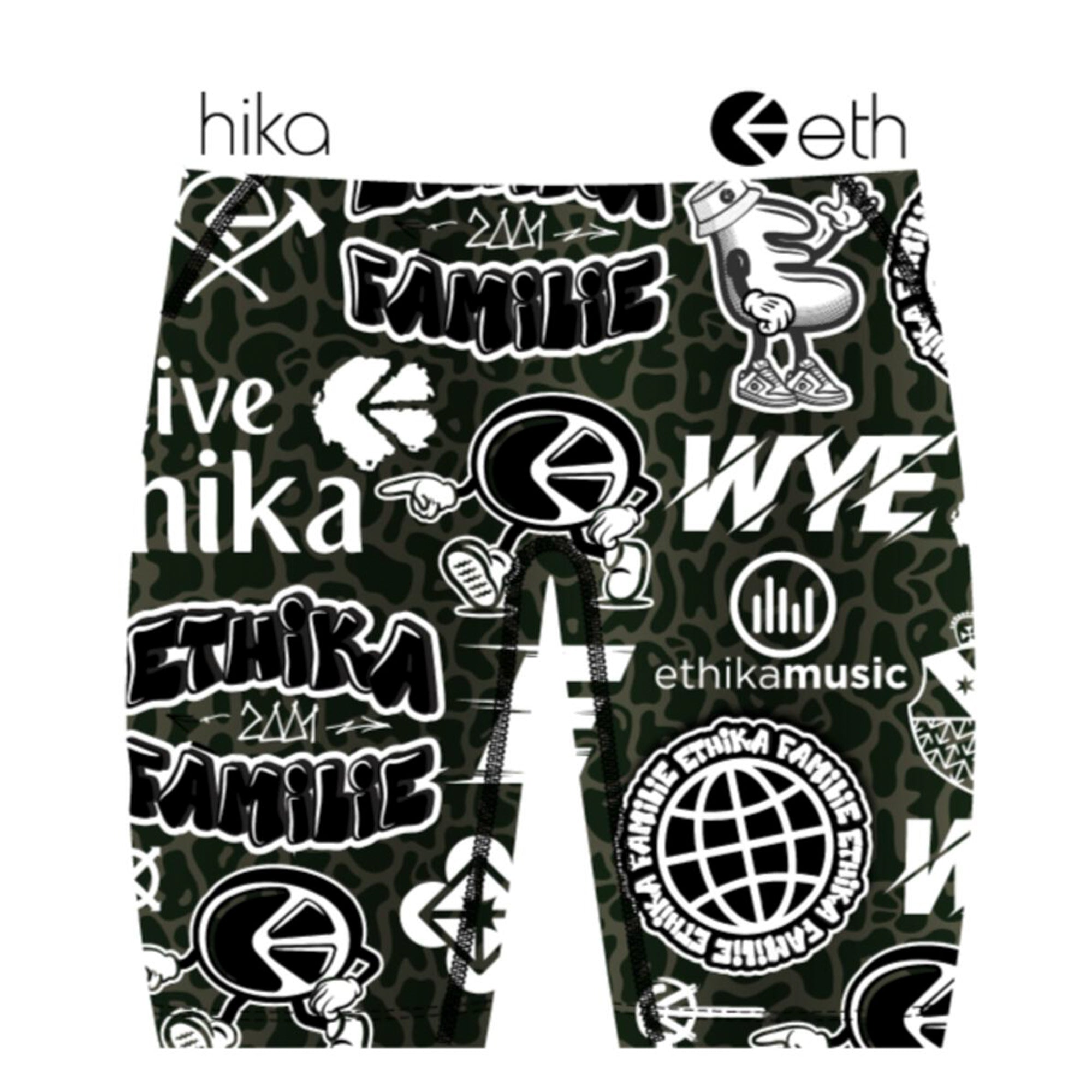 Ethika Men On Me Boxer (Black White)-Nexus Clothing