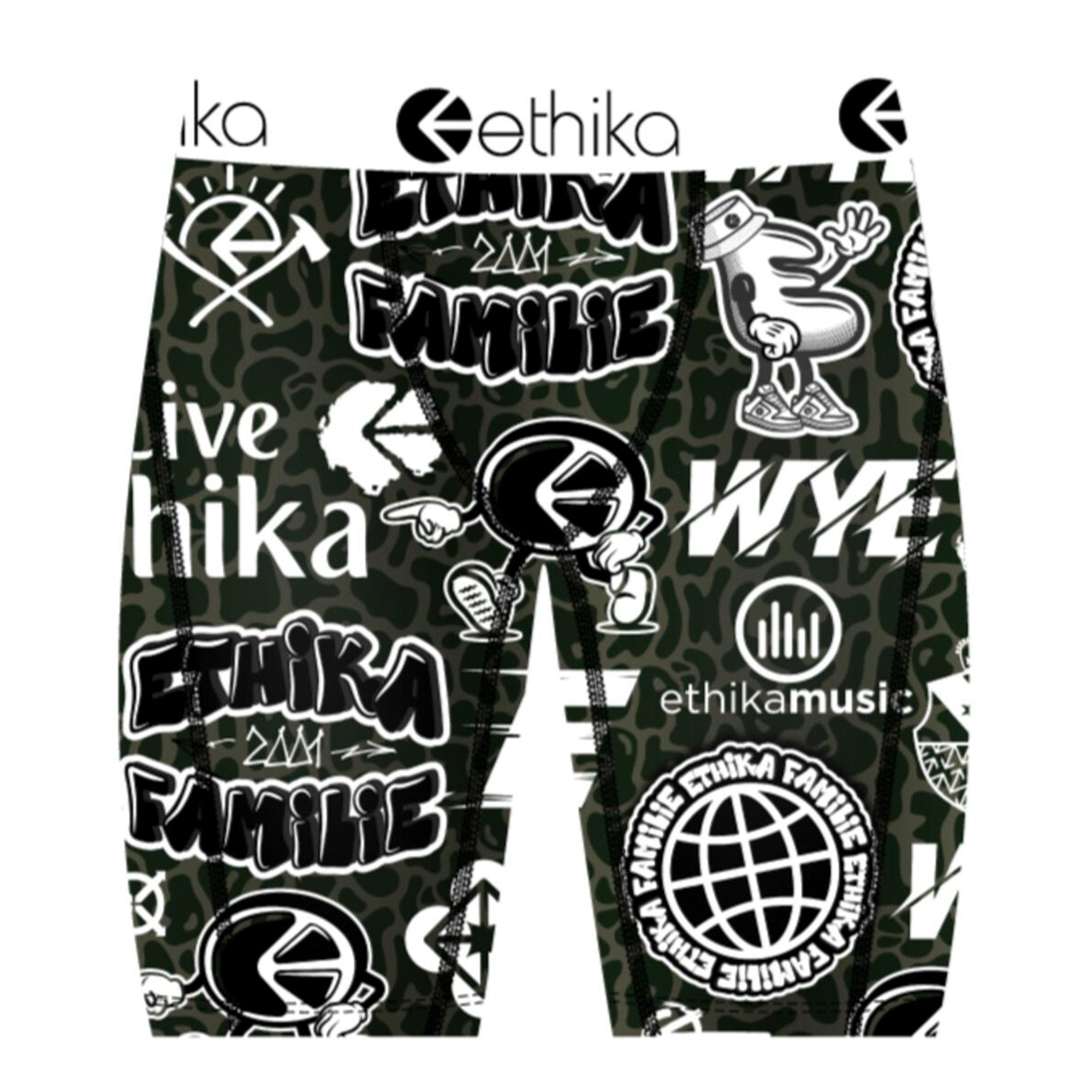 Ethika Men On Me Boxer (Black White)-Black White-Small-Nexus Clothing