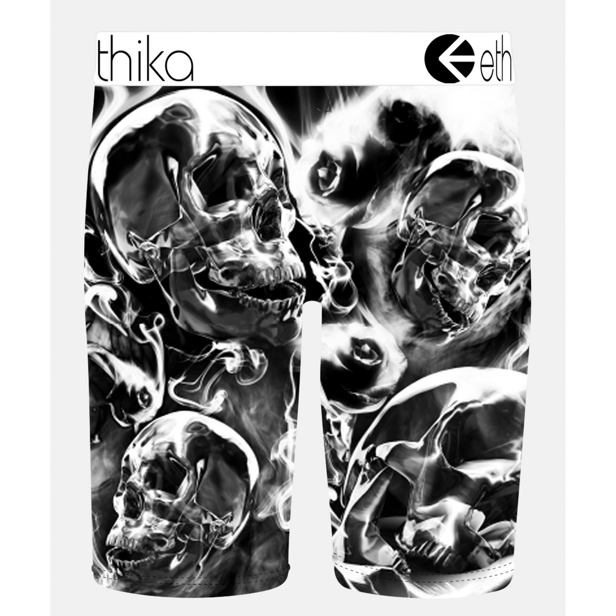 Ethika Men Perish Petals Boxer (Black White)-Nexus Clothing