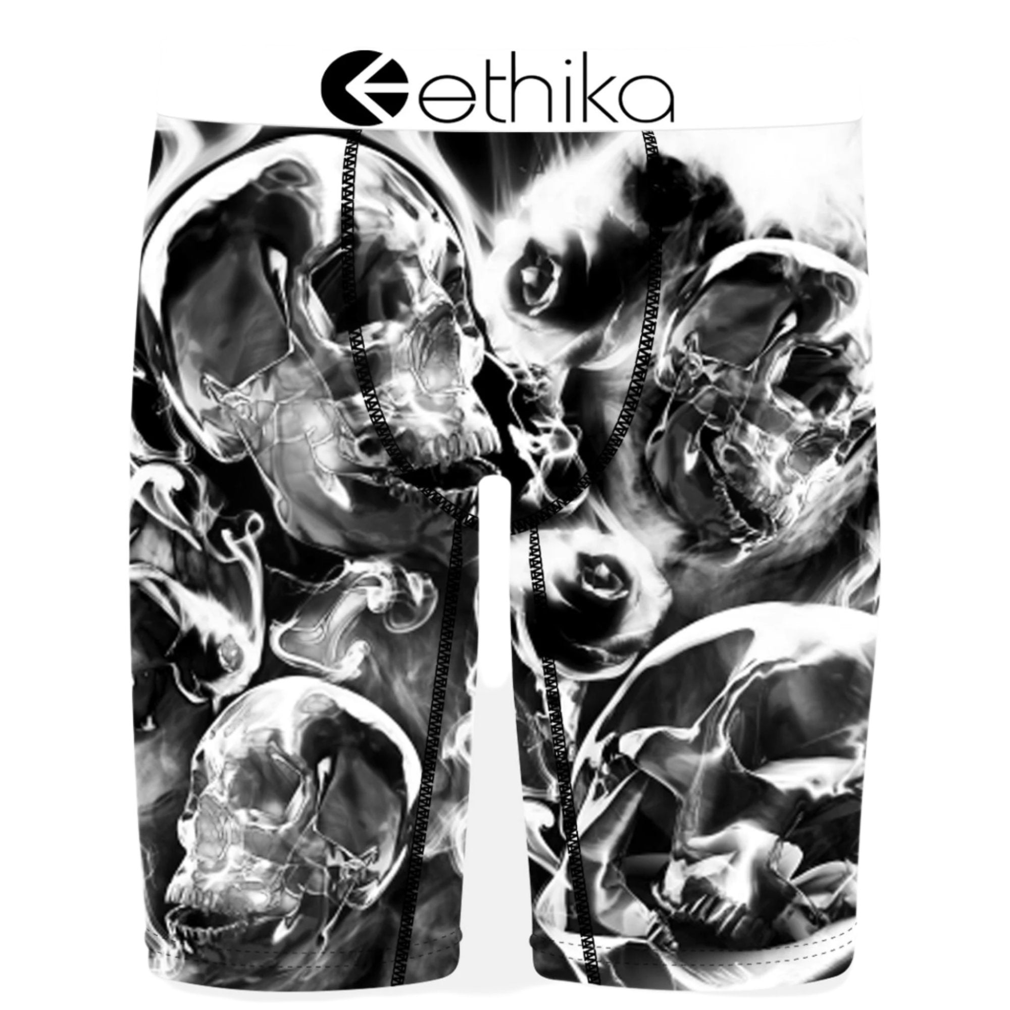 Ethika Men Perish Petals Boxer (Black White)-Black White-Small-Nexus Clothing