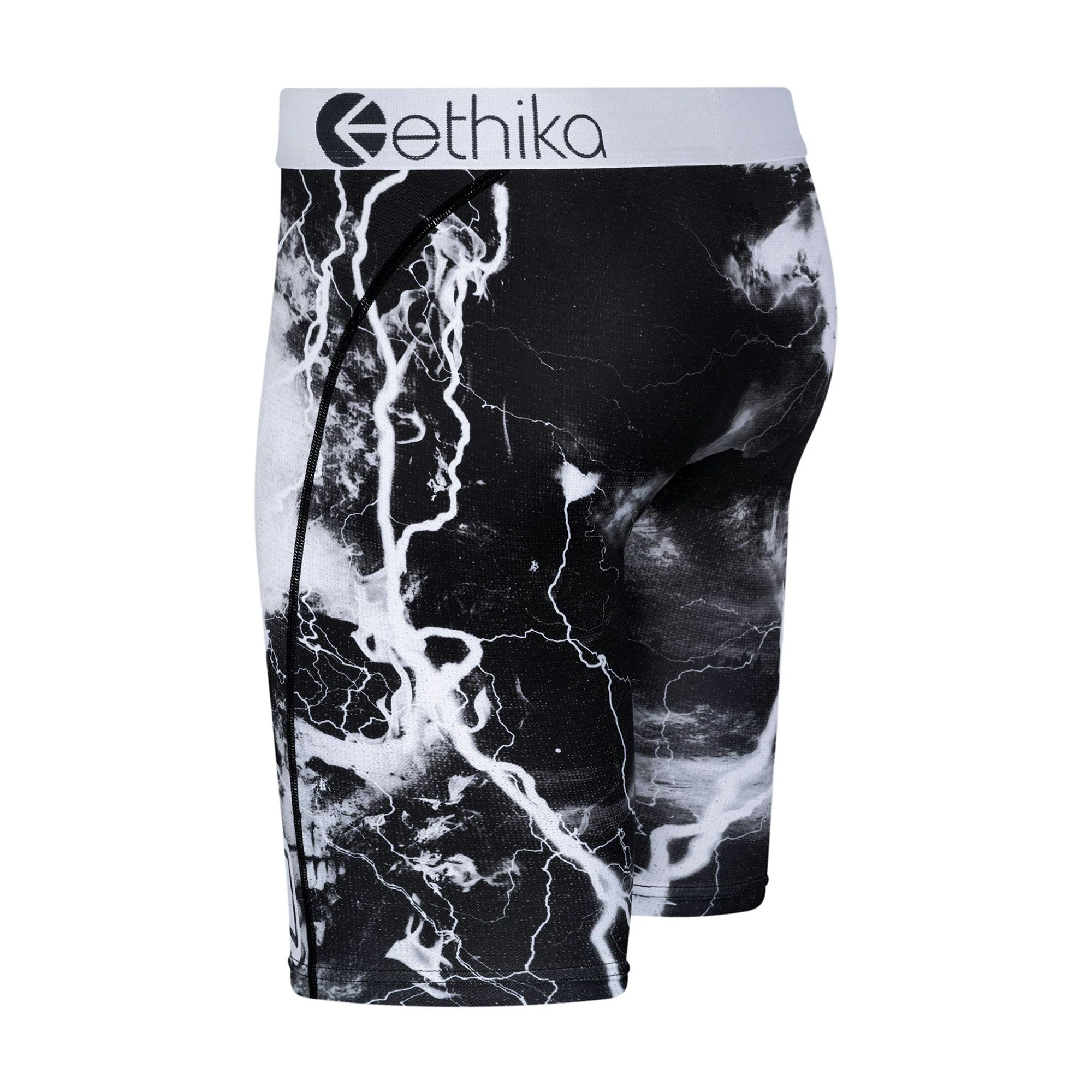 Ethika Men Skull Shocker Boxer (Black White)-Nexus Clothing